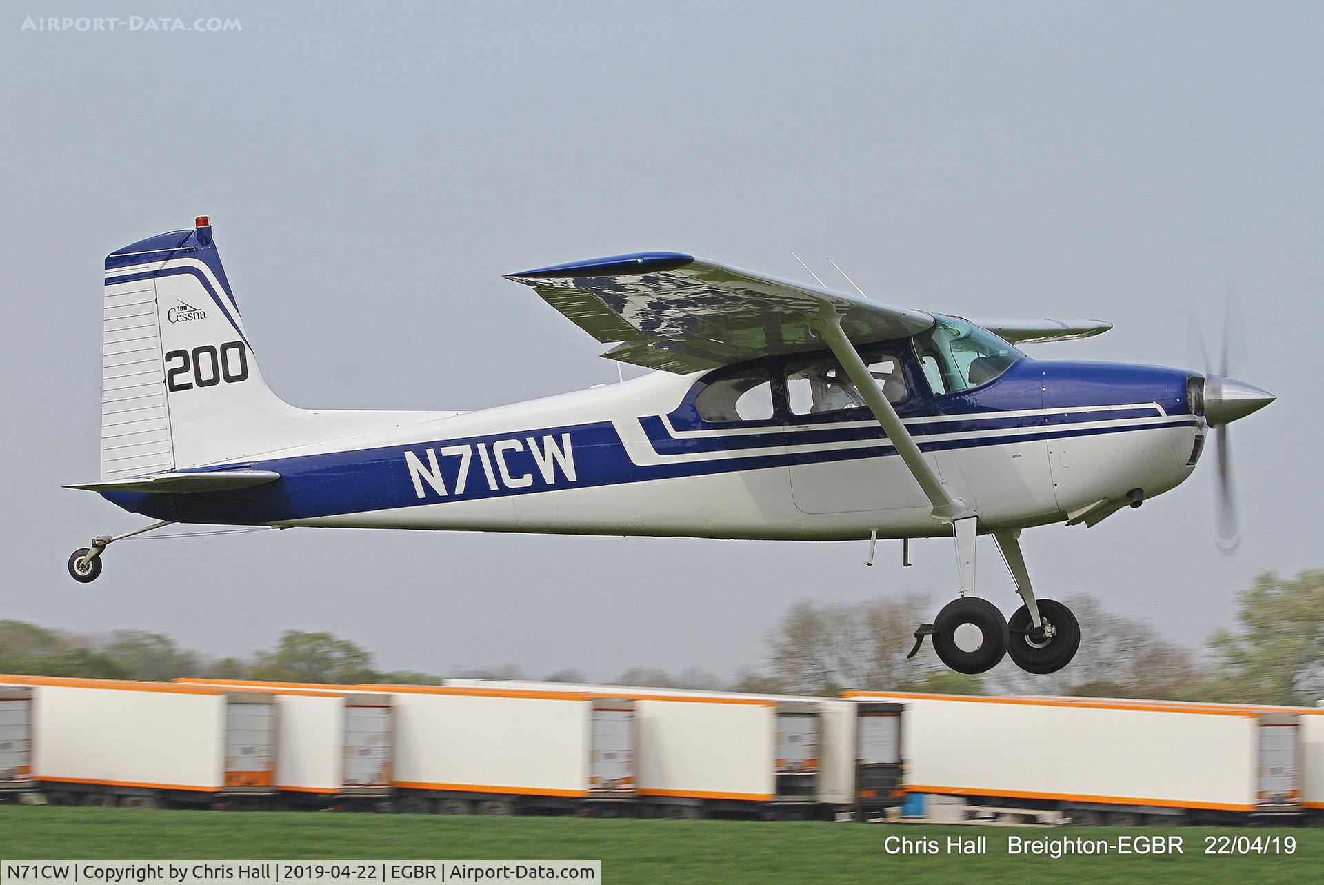 N71CW, 1962 Cessna 180E C/N 18051093, Breighton