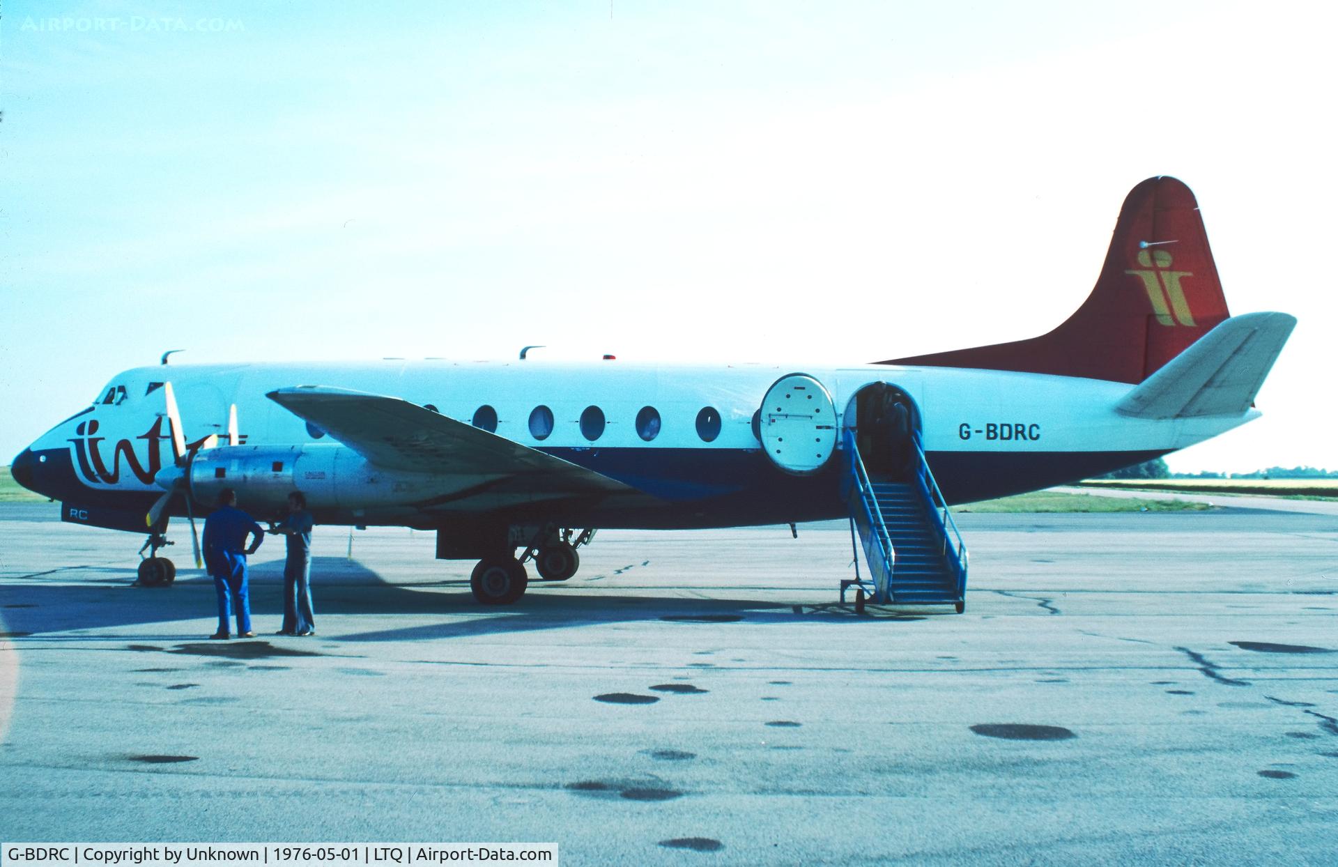 G-BDRC, 1955 Vickers Viscount 724 C/N 52, Le Touquet-Cote d Opale 5.1976