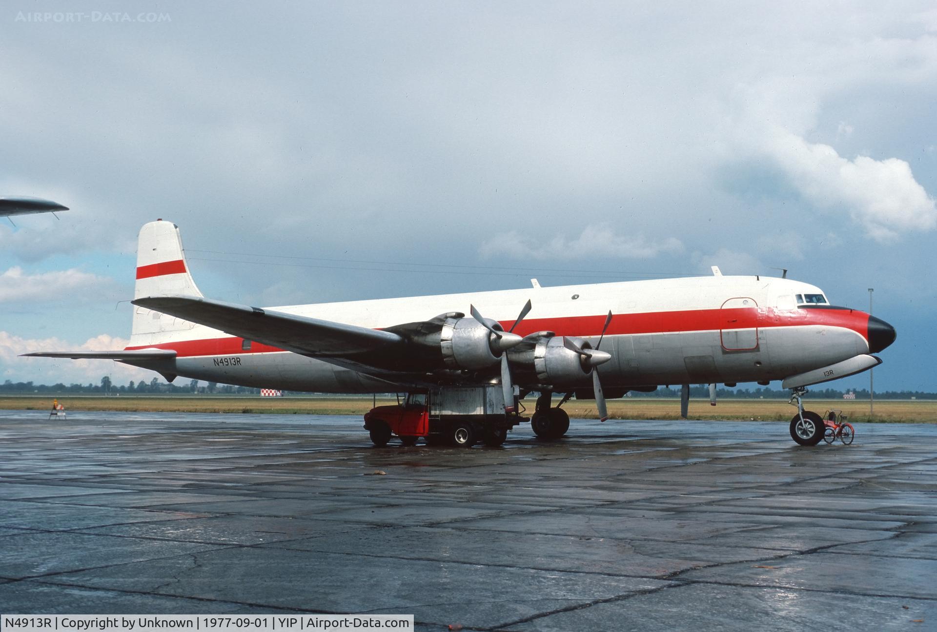 N4913R, 1956 Douglas DC-6B C/N 44913, YIP 9.1977