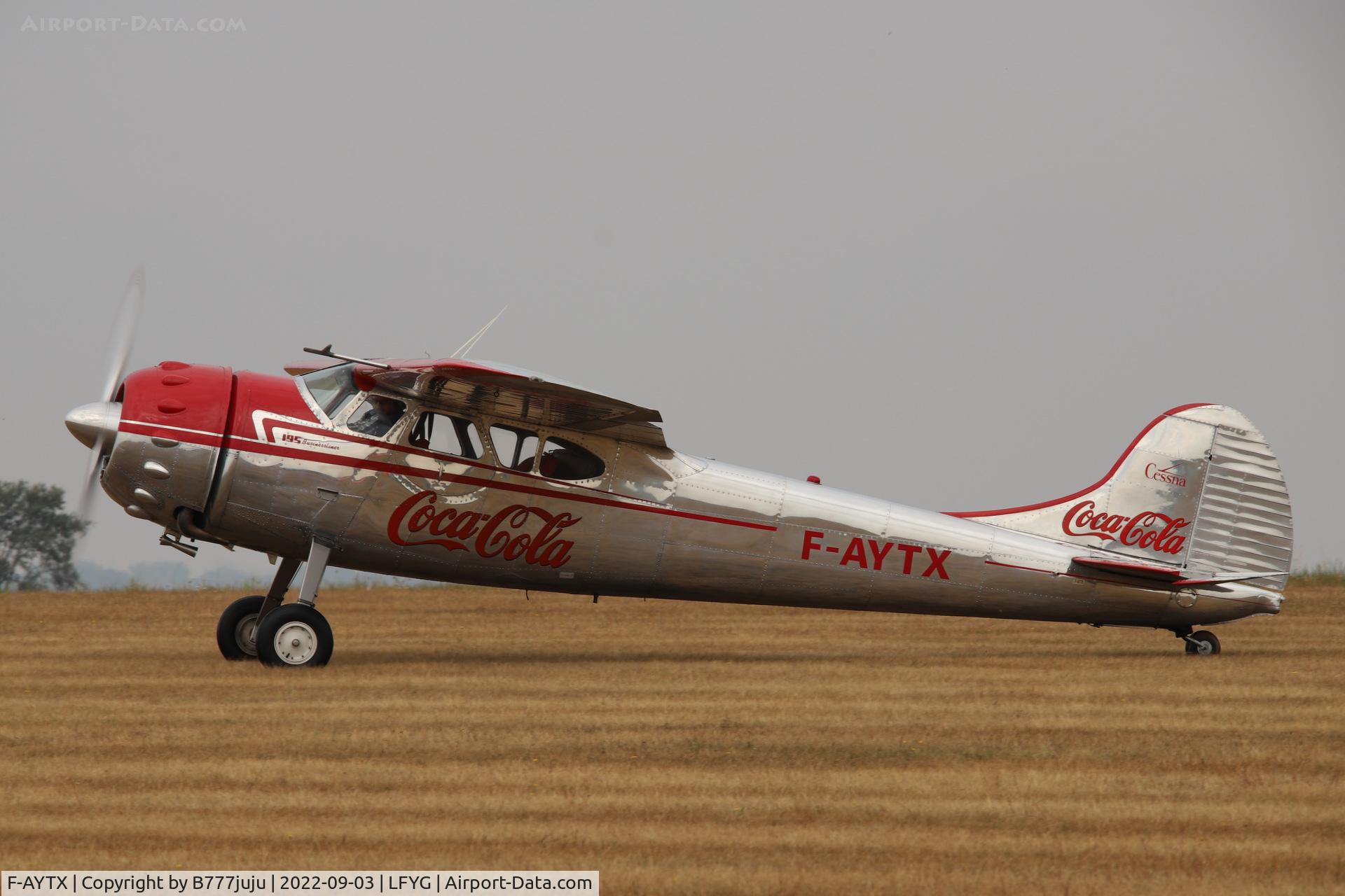 F-AYTX, 1950 Cessna 195 C/N 7496, at Cambrai 2022 airshow