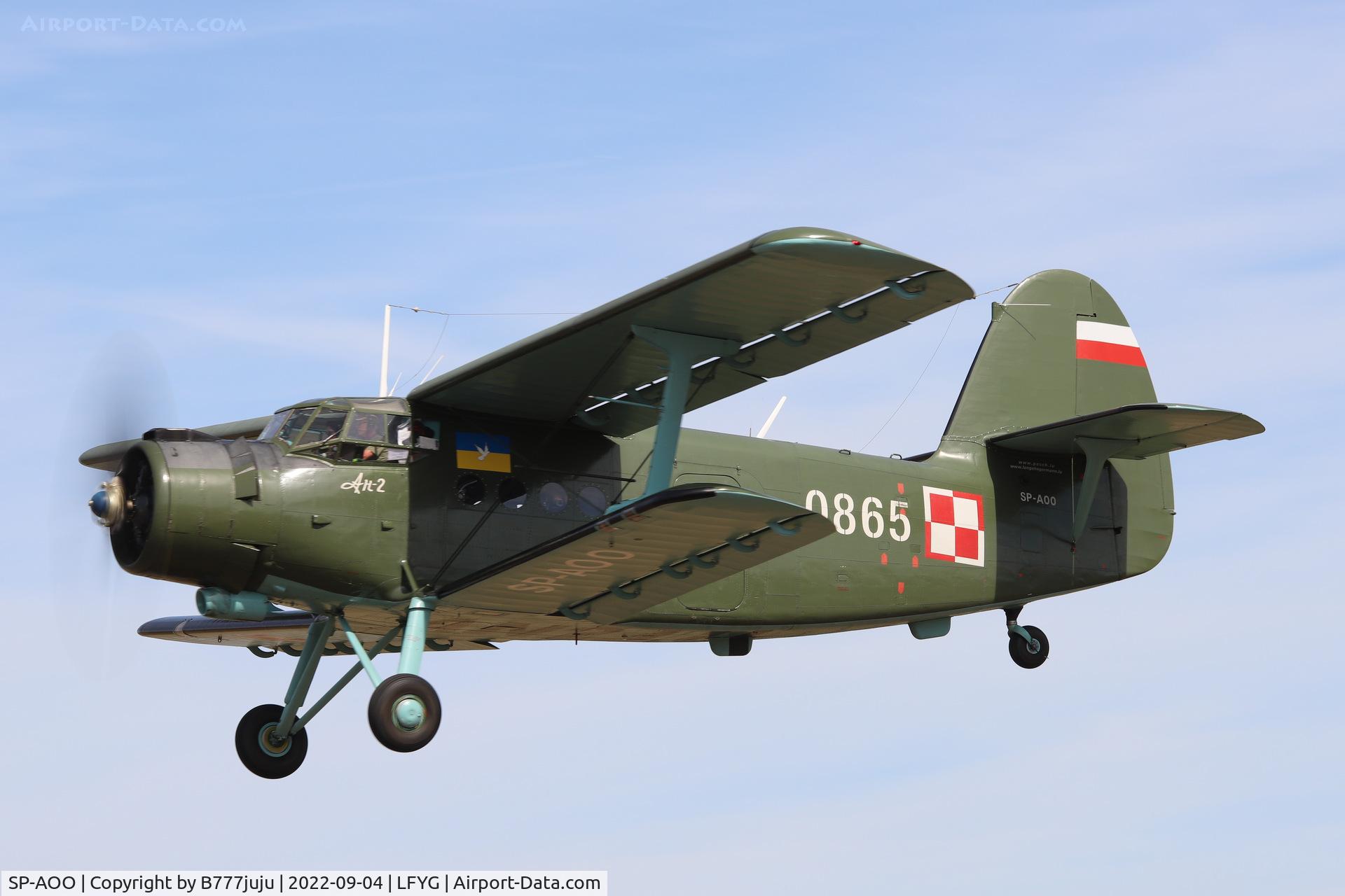SP-AOO, 1969 Antonov An-2T C/N 1G108-65, at Cambrai 2022 airshow