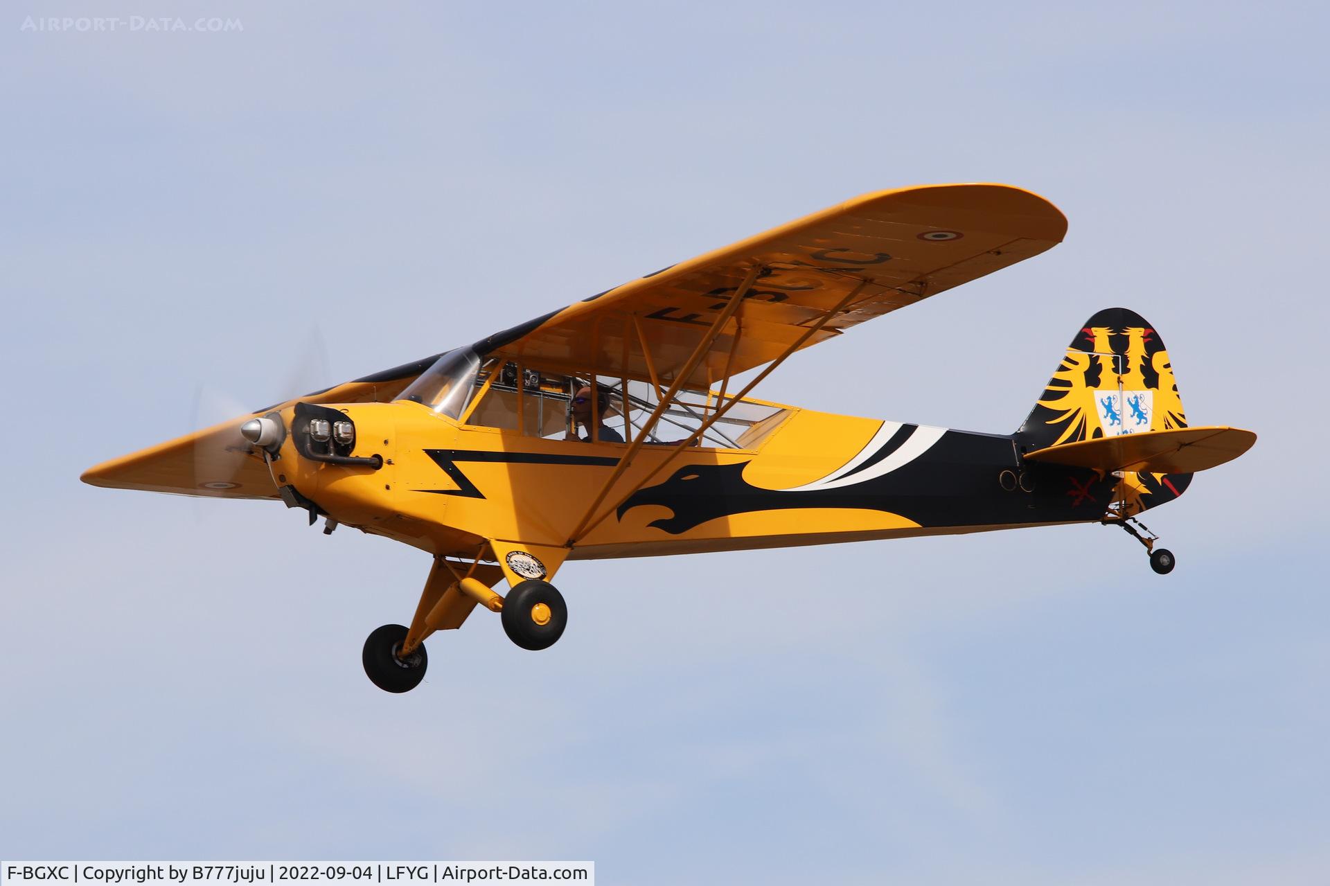 F-BGXC, 1943 Piper L-4H Grasshopper (J3C-65D) C/N 11446, at Cambrai 2022 airshow