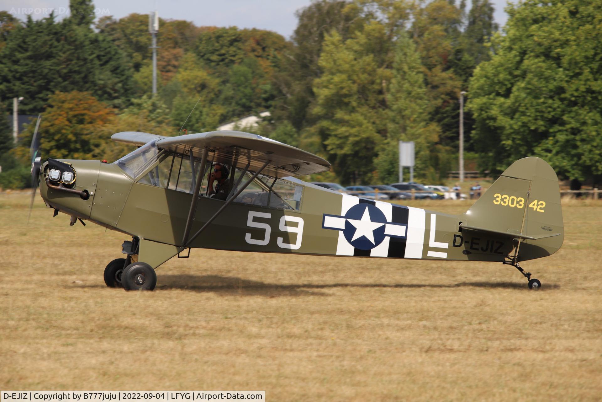 D-EJIZ, 1940 Piper J3C-90 Cub C/N 3888, at Cambrai 2022 airshow