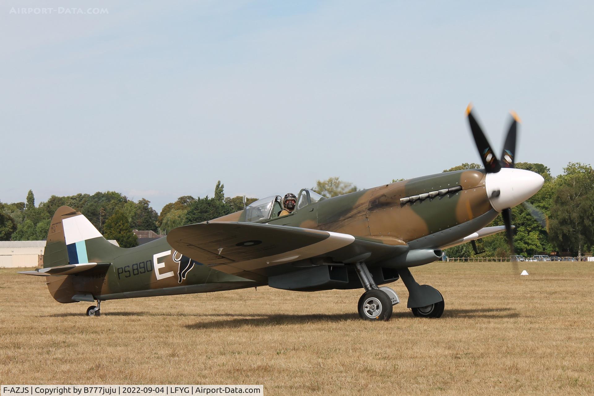 F-AZJS, 1944 Supermarine 389 Spitfire PR.XIX C/N 6S/585110, at Cambrai 2022 airshow