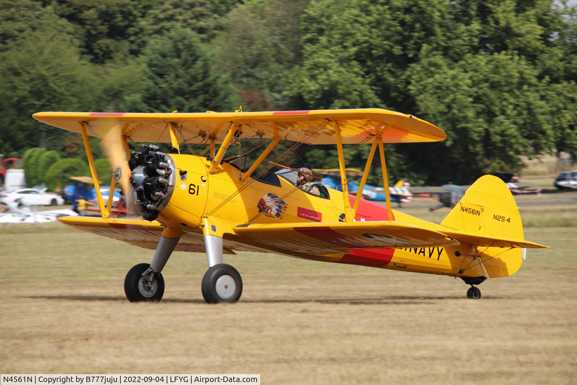 N4561N, 1943 Boeing A75N1 (PT17) C/N 75-8435, at Cambrai 2022 airshow