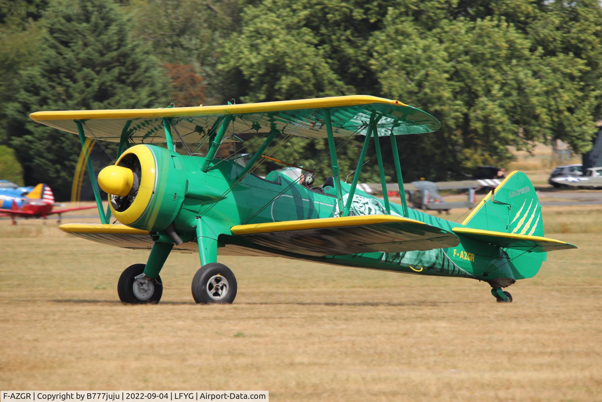 F-AZGR, Boeing N2S-3 Kaydet (B75N1) C/N 75-2650, at Cambrai 2022 airshow