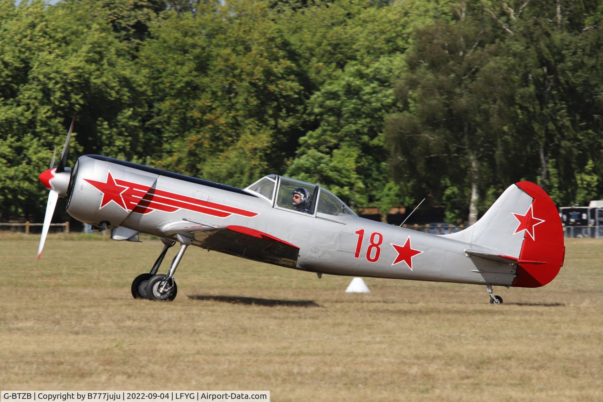 G-BTZB, 1980 Yakovlev Yak-50 C/N 801810, at Cambrai 2022 airshow