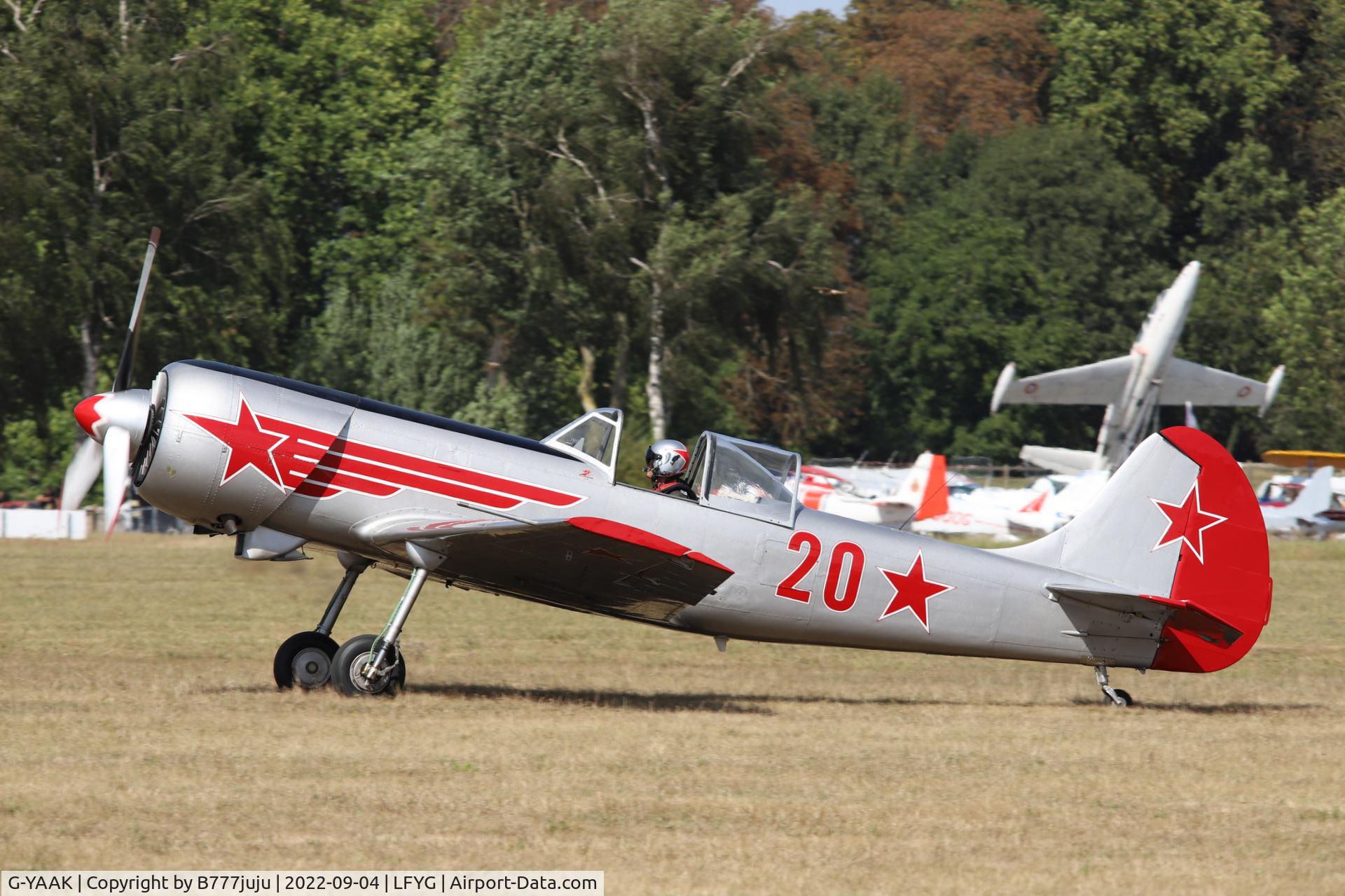G-YAAK, 1981 Yakovlev Yak-50 C/N 812003, at Cambrai 2022 airshow