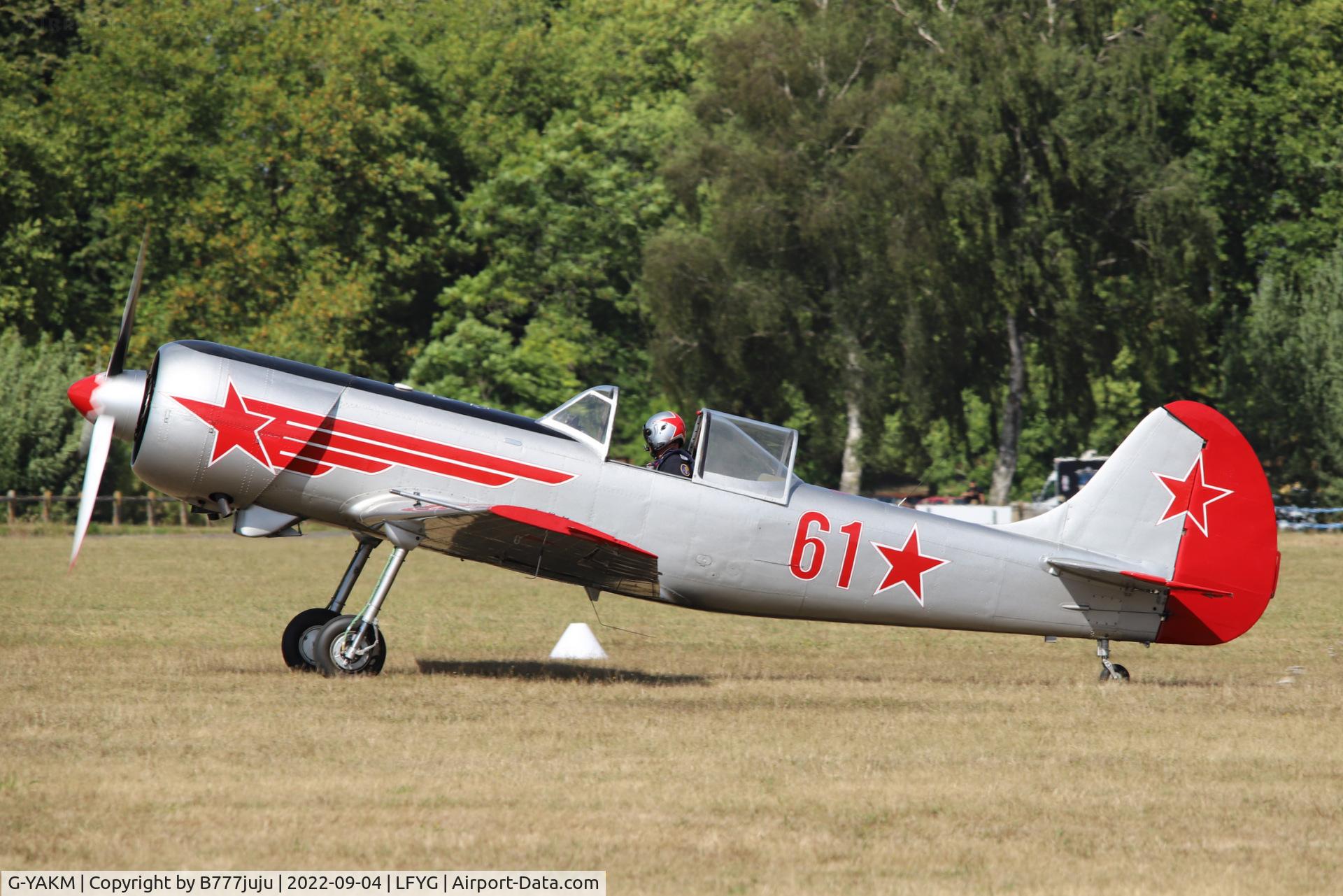 G-YAKM, 1984 Yakovlev Yak-50 C/N 842710, at Cambrai 2022 airshow