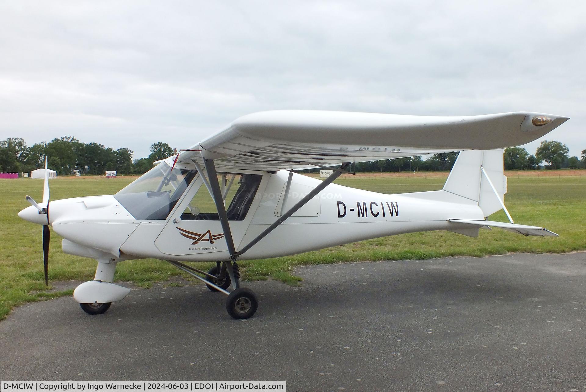 D-MCIW, 2012 Comco Ikarus C42B C/N 1203-7196, Comco Ikarus C42B at Bienenfarm airfield (home of part of the collection of Quax, association for the promotion of historic aircraft e.V.), Paulinenaue
