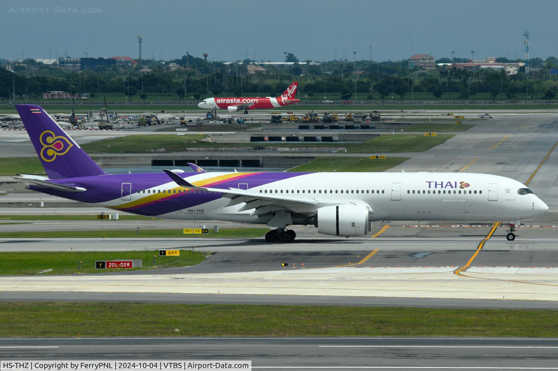 HS-THZ, 2017 Airbus A350-941 C/N 168, Thai A359 landing