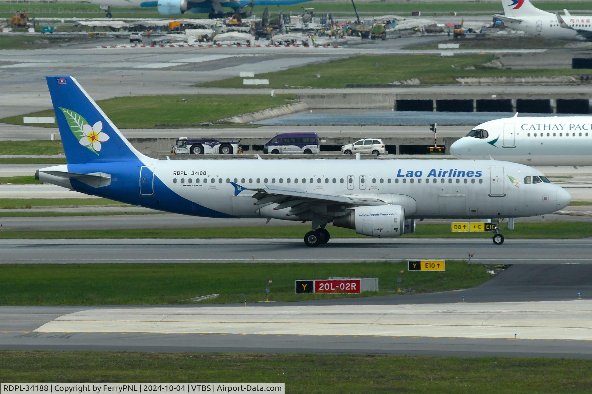 RDPL-34188, 2011 Airbus A320-214 C/N 4596, Lao Airlines A320 arriving