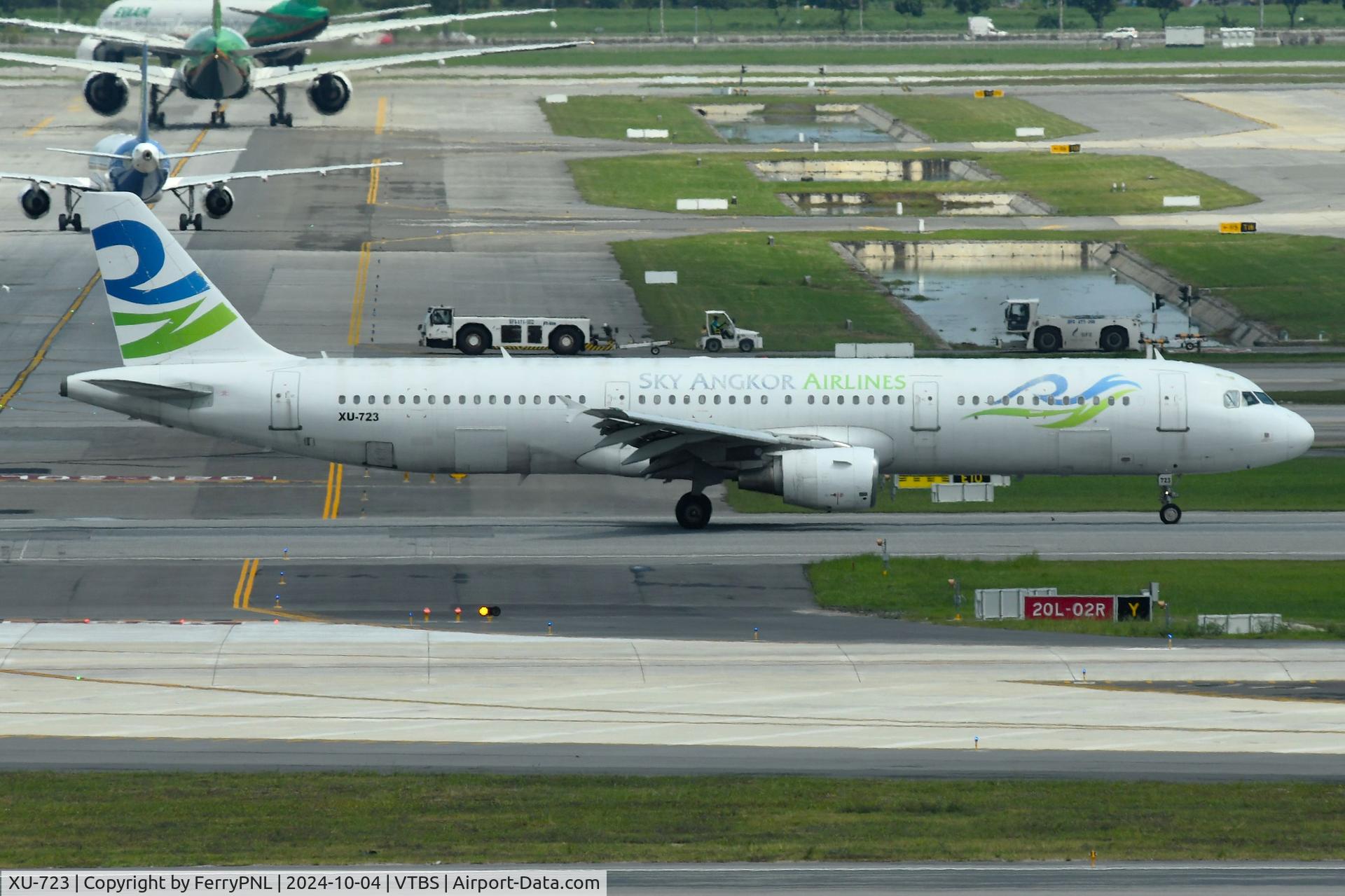 XU-723, 2001 Airbus A321-211 C/N 1629, Arrival of Sky Angkor Airlines A321