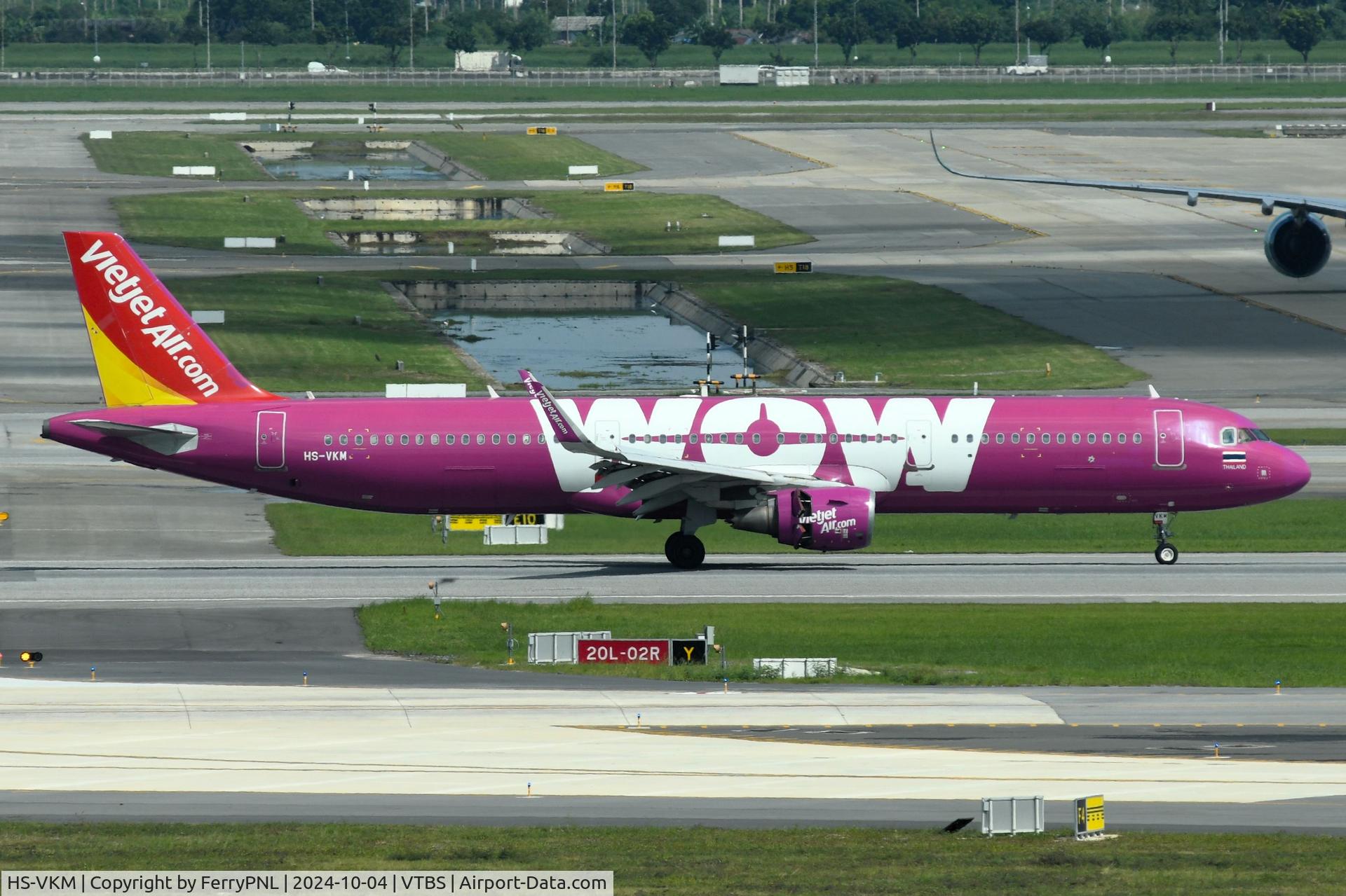 HS-VKM, 2017 Airbus A321-211 C/N 7715, Thai Vietjjet A321 still operating this plane 5 years after its transfer in the livery of its former operator WOW Air