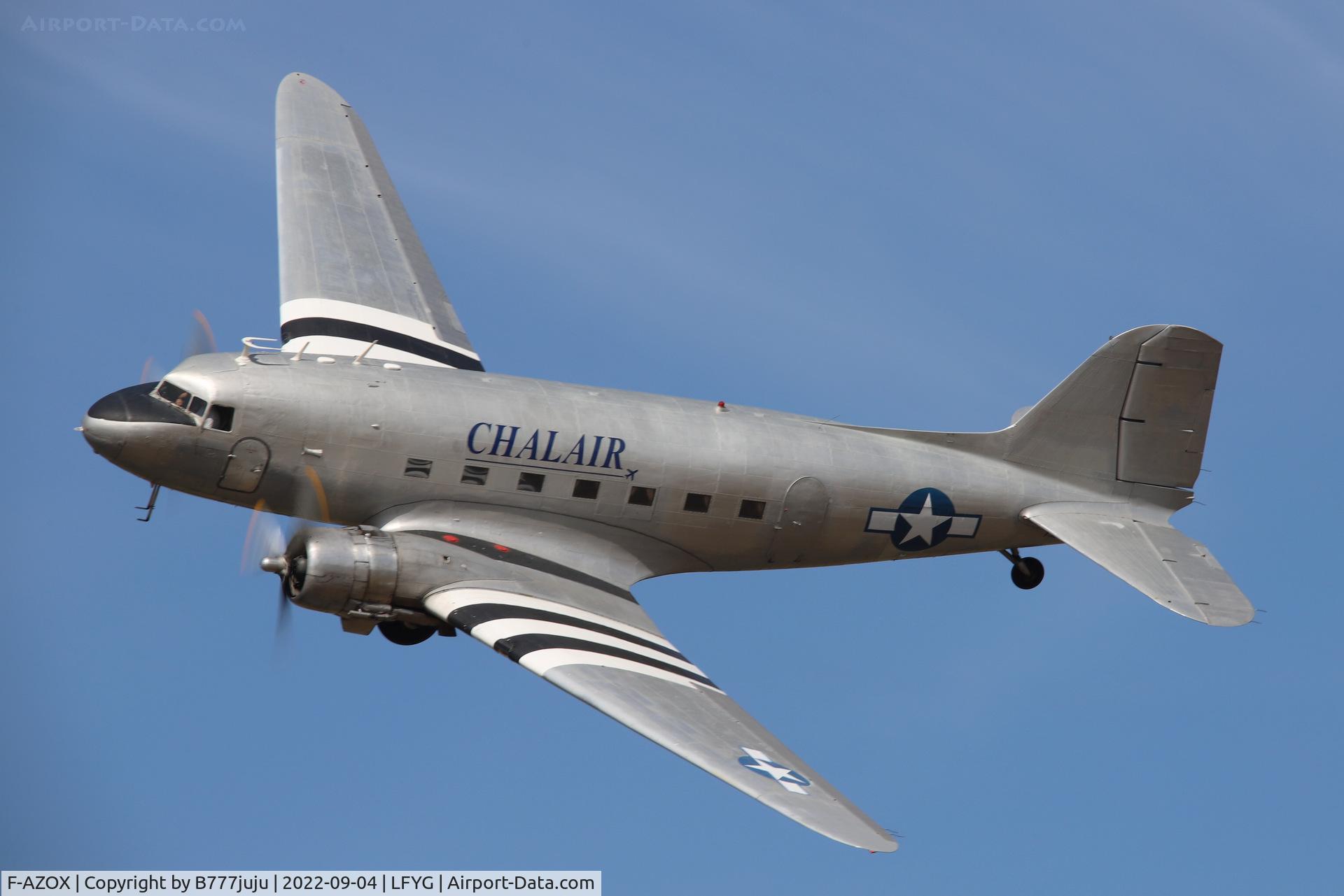 F-AZOX, 1945 Douglas DC-3C-S1C3G (C-47B-35-DK) C/N 16604, at Cambrai 2022 airshow