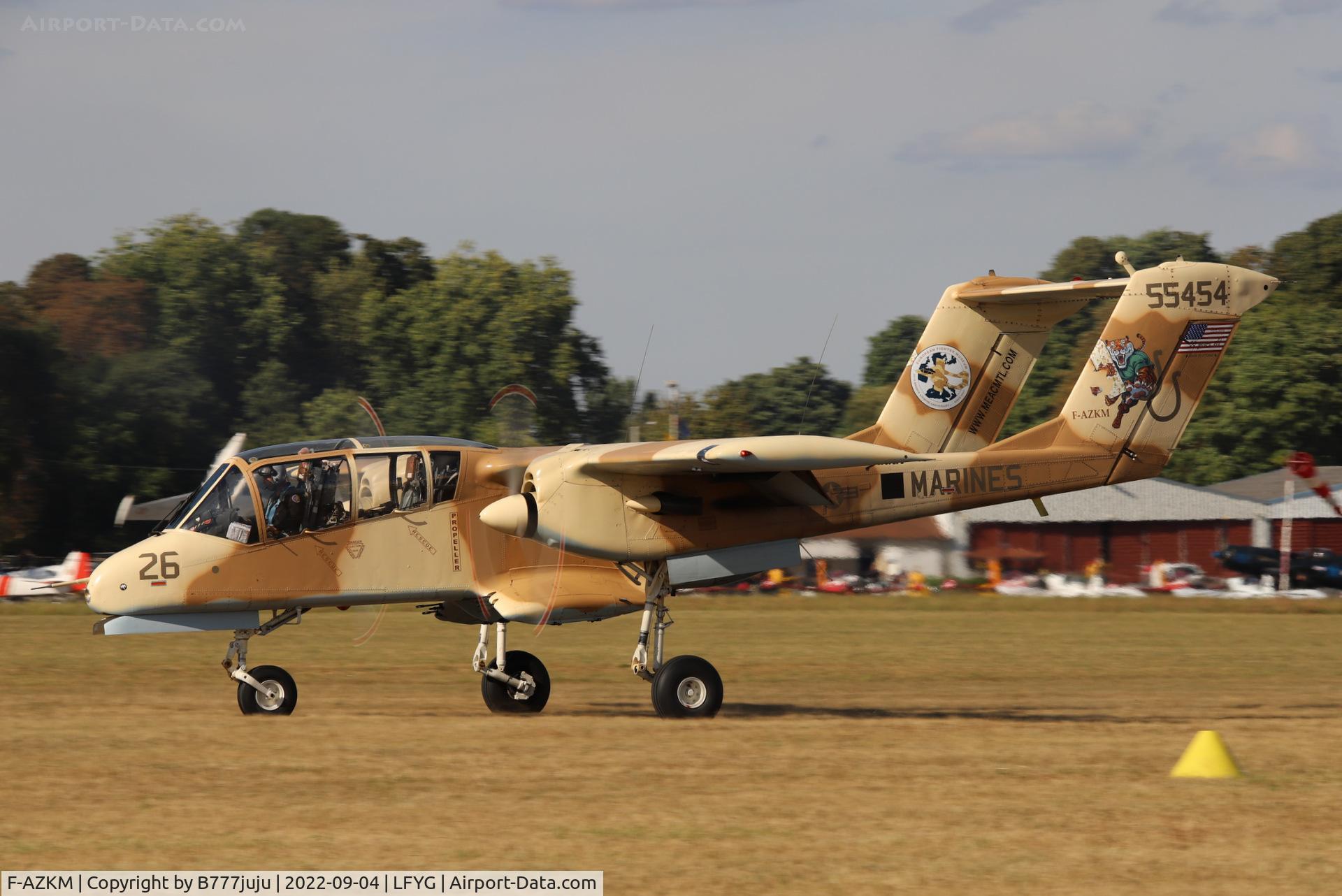 F-AZKM, 1971 North American OV-10B Bronco C/N 338-9 (305-65), at Cambrai 2022 airshow