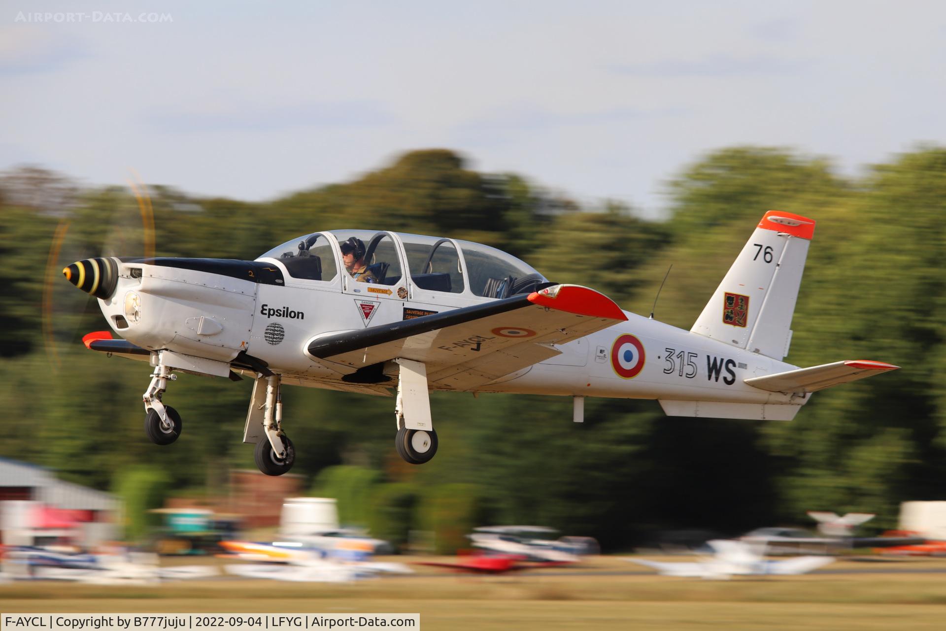 F-AYCL, Socata TB-30 Epsilon C/N 76, at Cambrai 2022 airshow