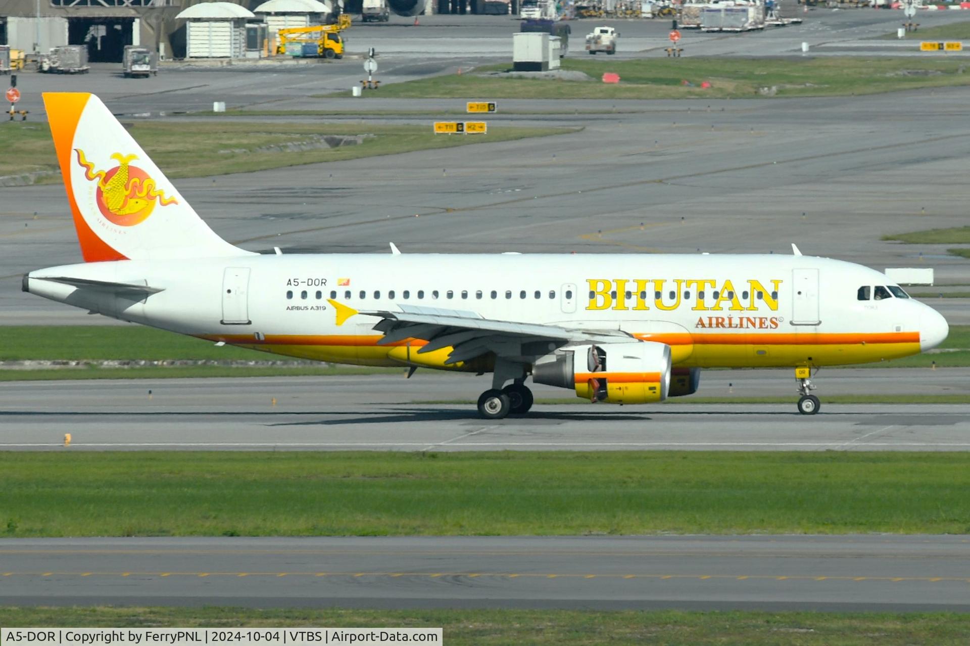 A5-DOR, 2010 Airbus A319-112 C/N 4204, Bhutan Airlines A319 landing