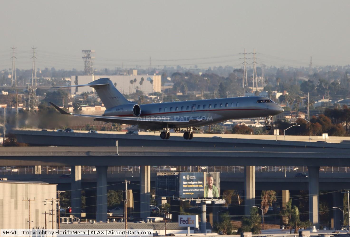 9H-VIL, Bombardier BD-700 2A12 Global C/N 70109, Global 7500 zx bed-lax