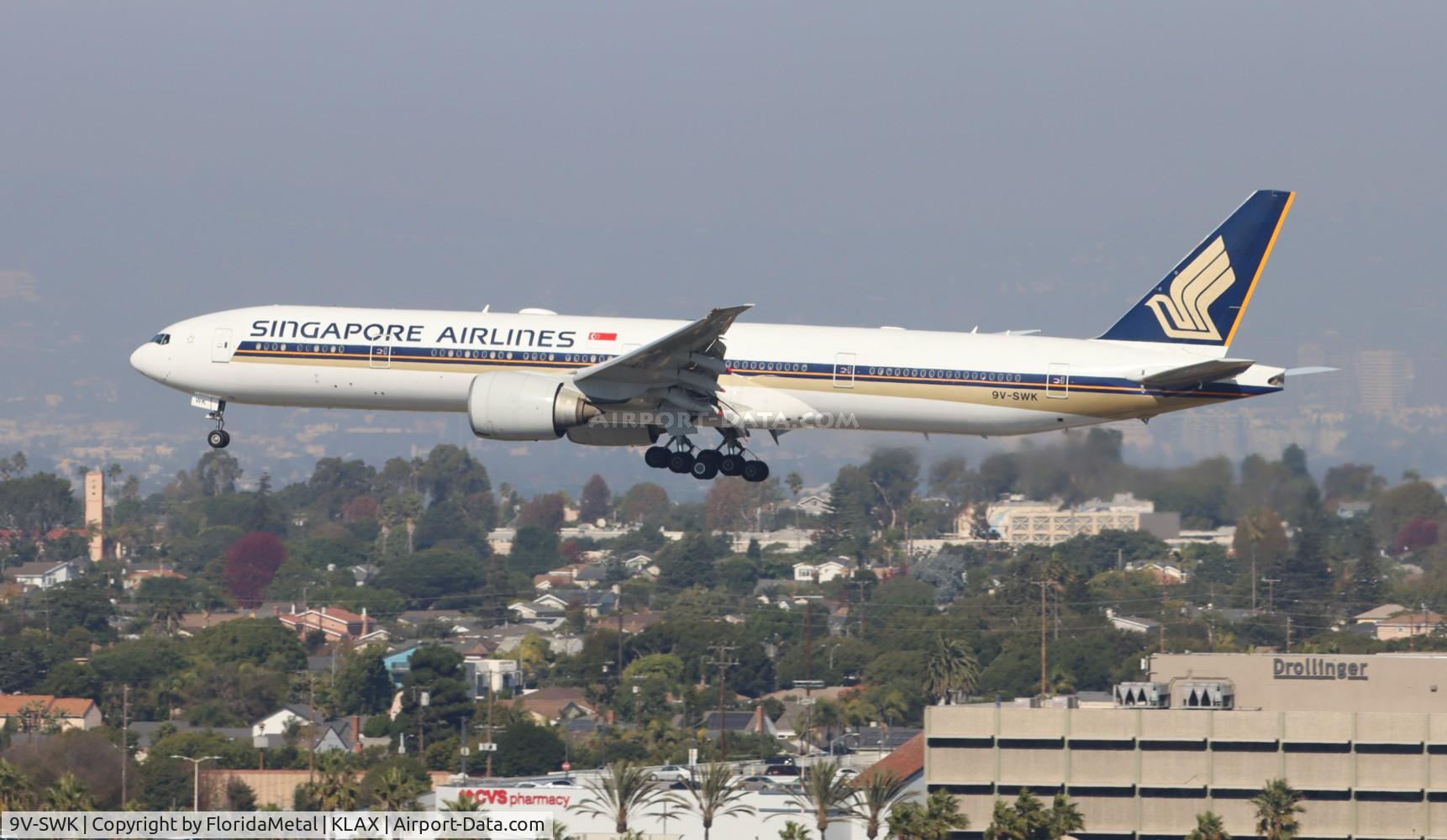 9V-SWK, 2007 Boeing 777-312/ER C/N 34576, SIA 773 zx nrt, rjaa-lax