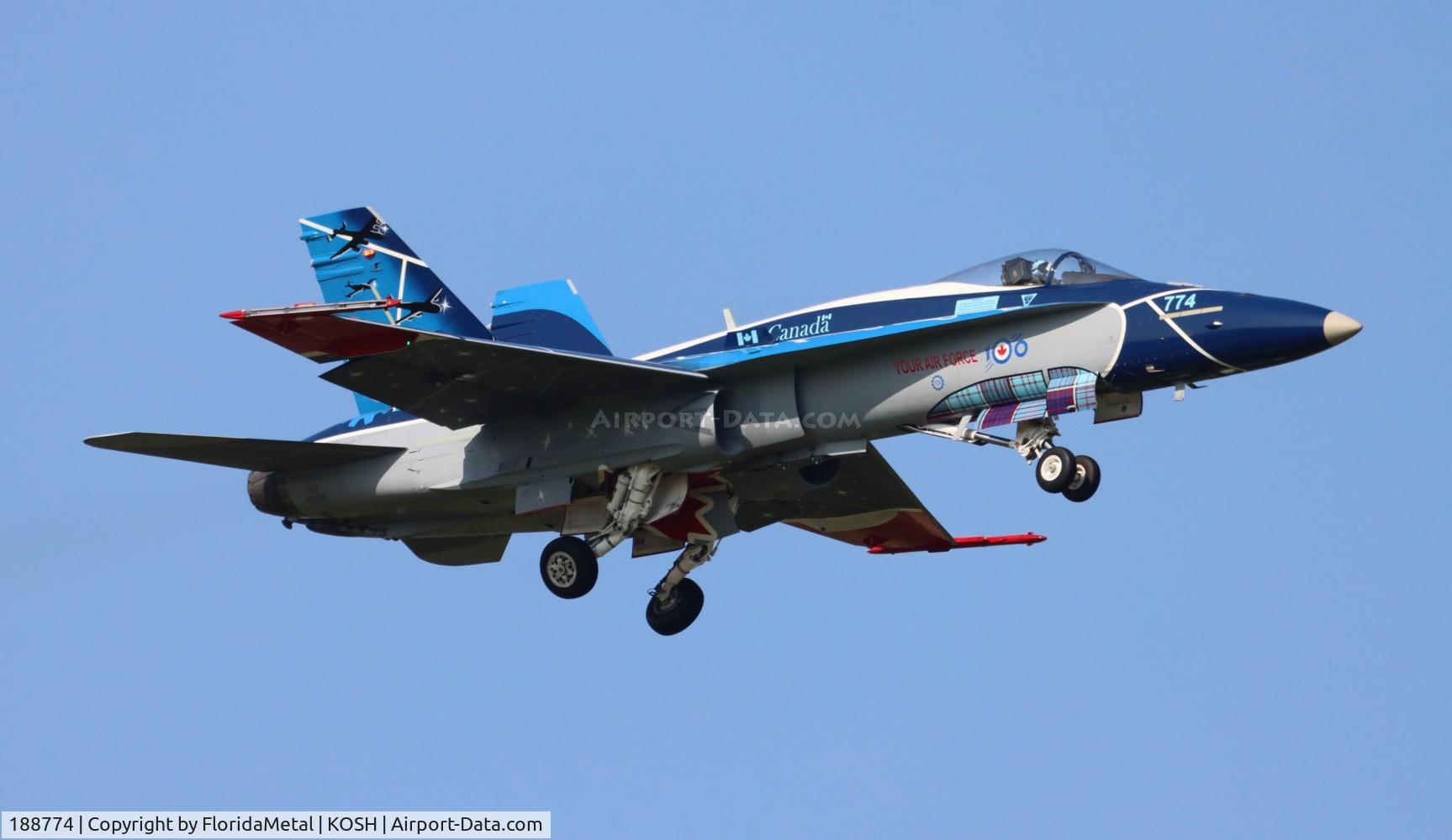188774, 1986 McDonnell Douglas CF-188A Hornet C/N 0512/A423, RCAF CF-188 zx 