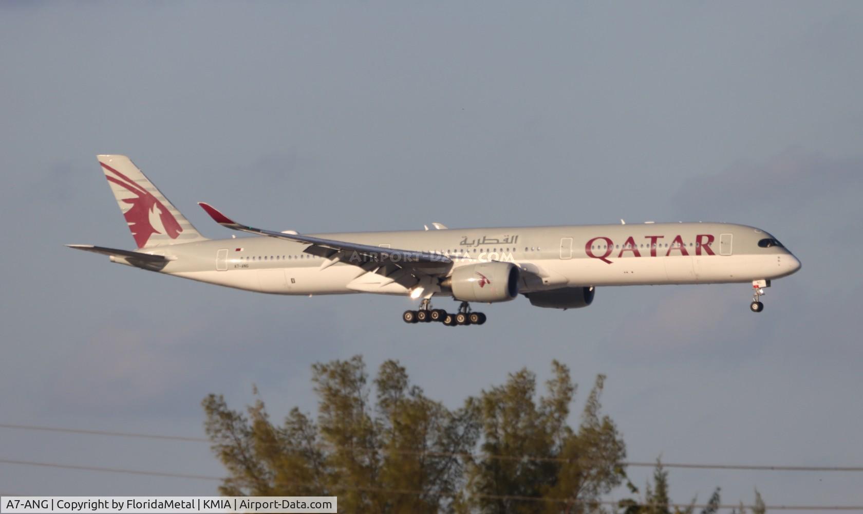 A7-ANG, 2019 Airbus A350-1041 C/N 215, QTR A35X zx doh, othh - mia