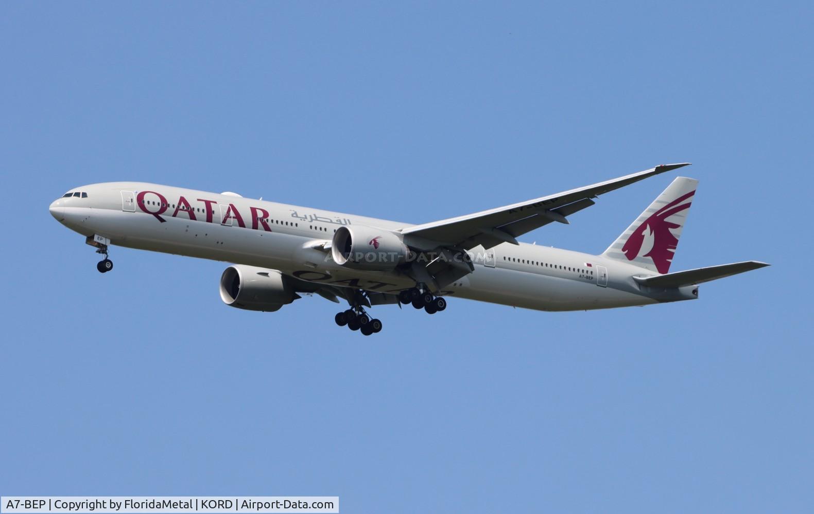 A7-BEP, 2017 Boeing 777-3DZ/ER C/N 64066, QTR 773 zx doh, othh-ord