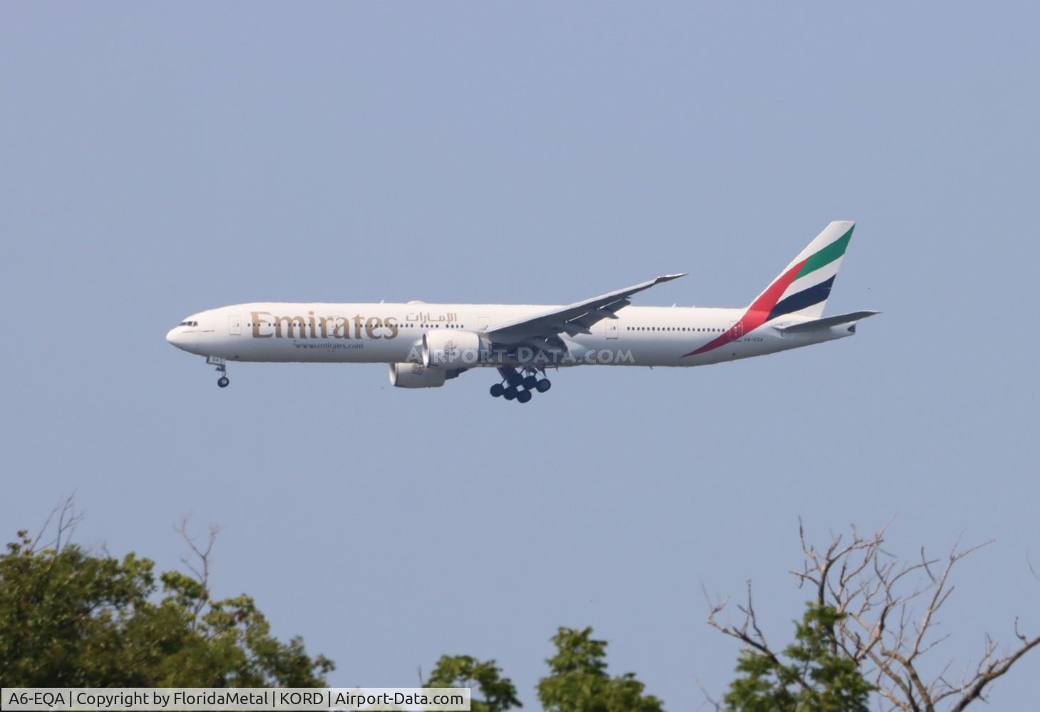 A6-EQA, 2017 Boeing 777-31H/ER C/N 42346, UAE 773 zx dxb, omdb-ord