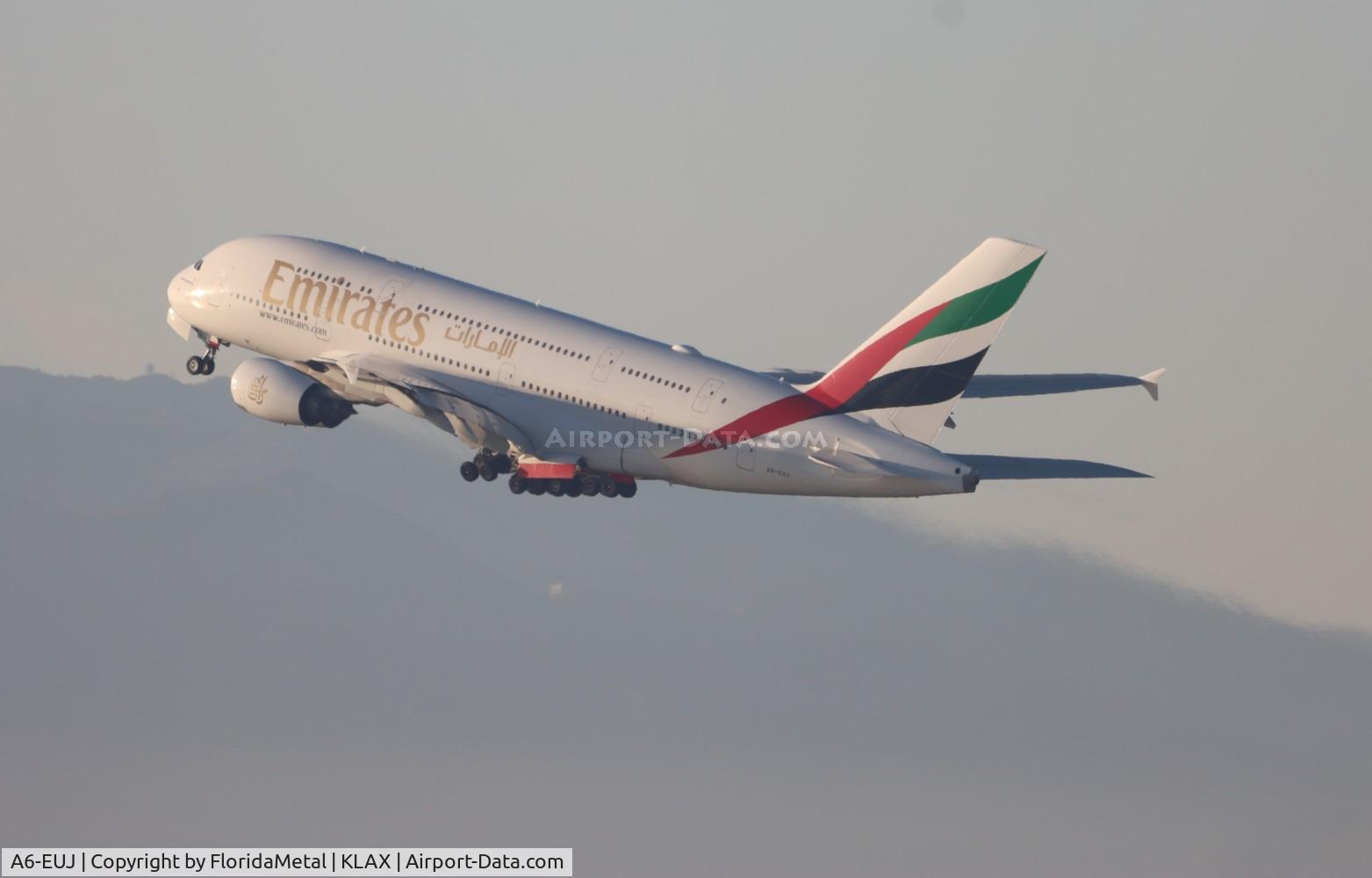 A6-EUJ, 2016 Airbus A380-861 C/N 222, UAE A388 zx lax - dxb, omdb