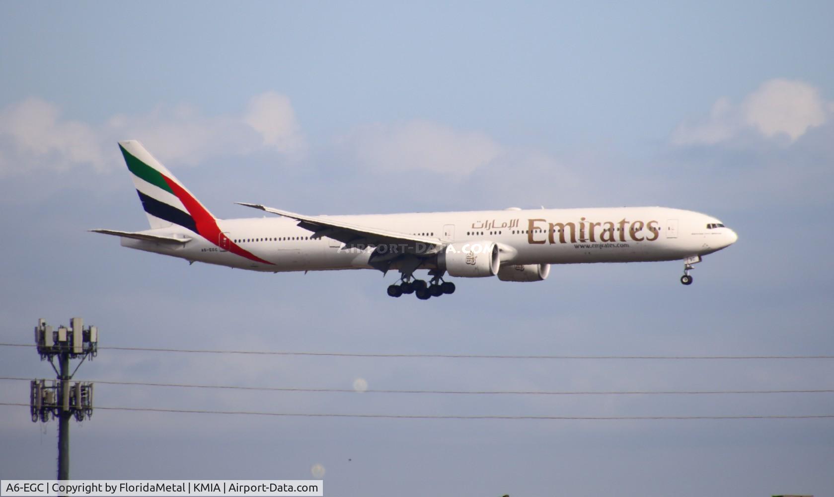 A6-EGC, 2011 Boeing 777-31H/ER C/N 35596, UAE 773 zx dxb, omdb-mia