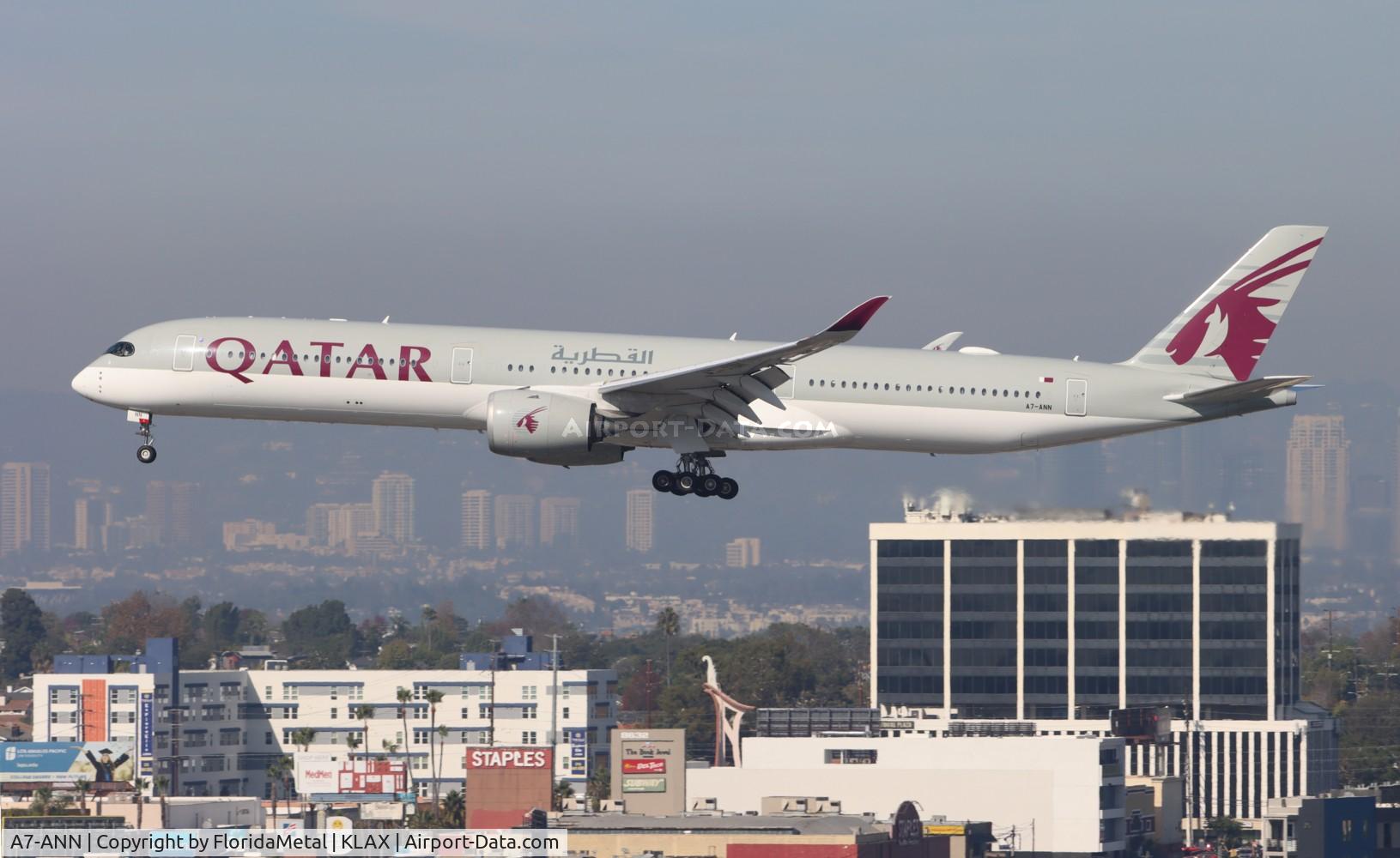 A7-ANN, 2019 Airbus A350-1041 C/N 356, QTR A35X zx doh, othh - lax