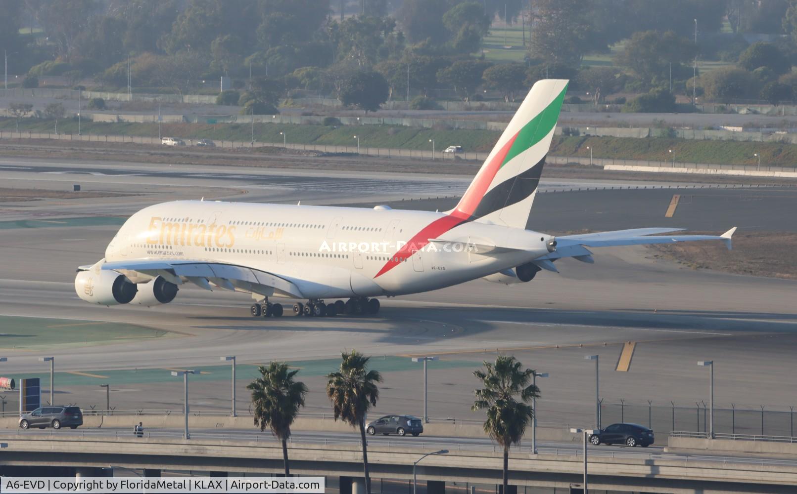 A6-EVD, 2017 Airbus A380-842 C/N 249, UAE A388 zx lax - dxb, omdb