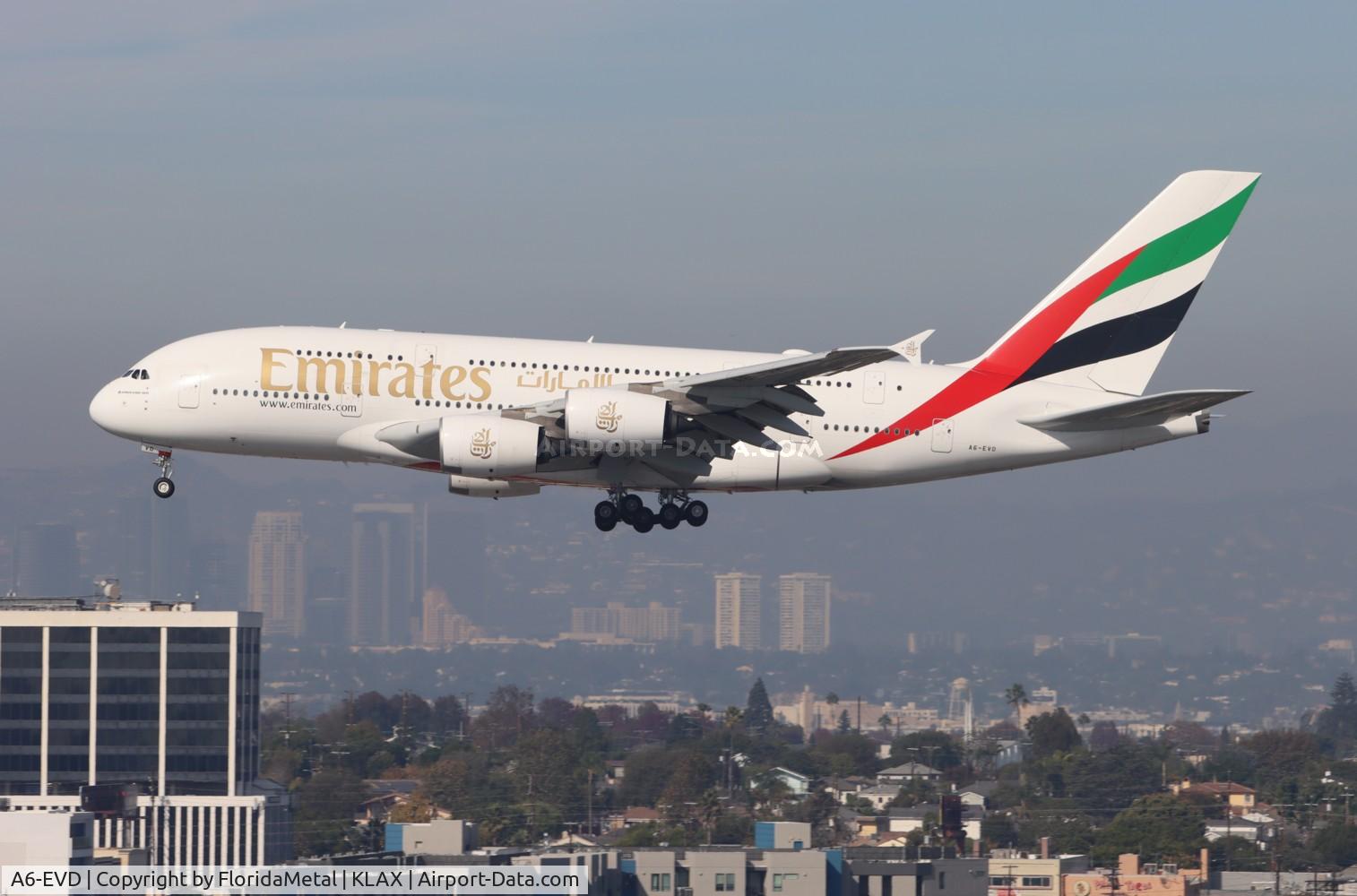 A6-EVD, 2017 Airbus A380-842 C/N 249, UAE A388 zx dxb, omdb -lax