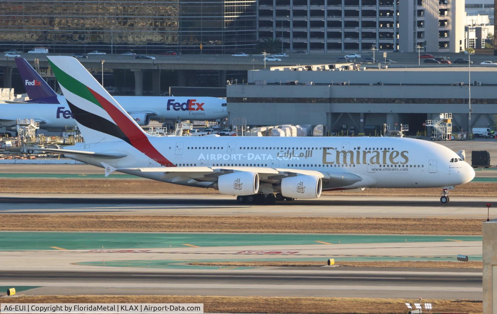 A6-EUI, 2017 Airbus A380-861 C/N 221, UAE A388 zx lax -dxb, omdb