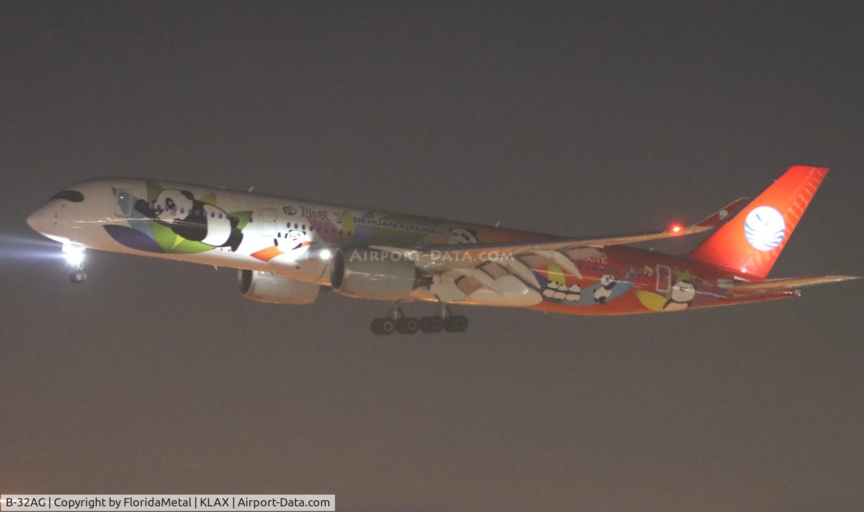 B-32AG, 2022 Airbus A350-941 C/N 571, Panda CSC A359 zx tfu, zutf-lax