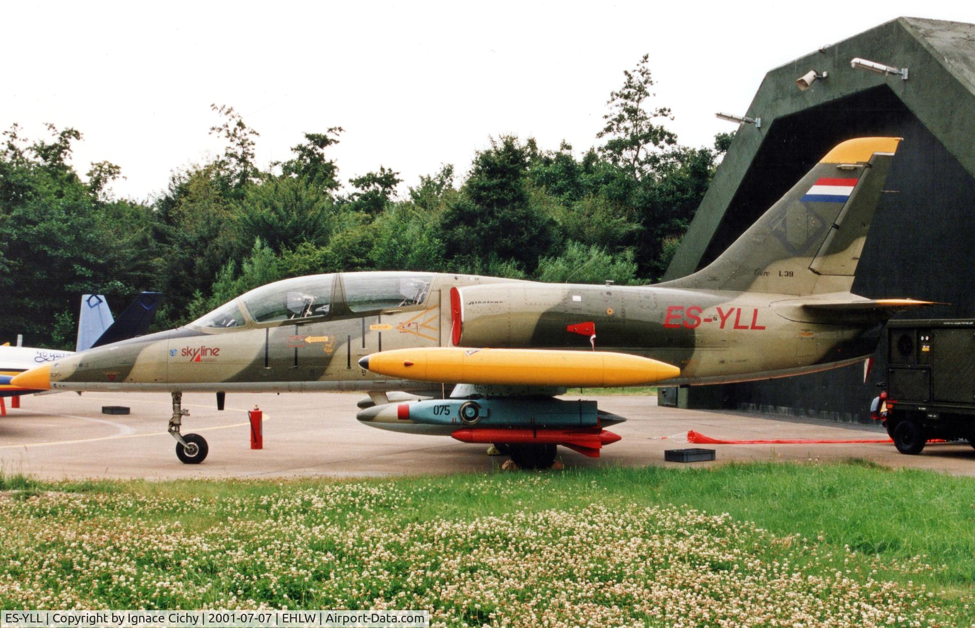 ES-YLL, Aero L-39ZO Albatros C/N 731002, Skyline Aviation L-39 ES-YLL in use as target tugger.
