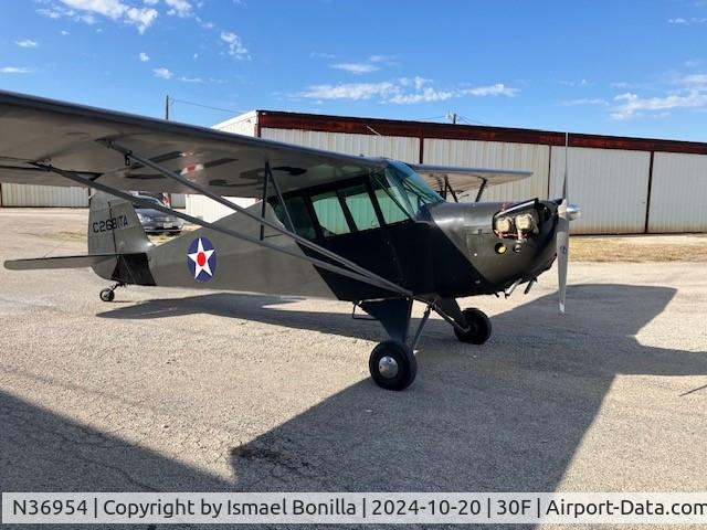 N36954, 1941 Aeronca 65-TAC C/N C2681TA, Aircraft restored to current livery in 2010 by DC and flown from Dallas TX.