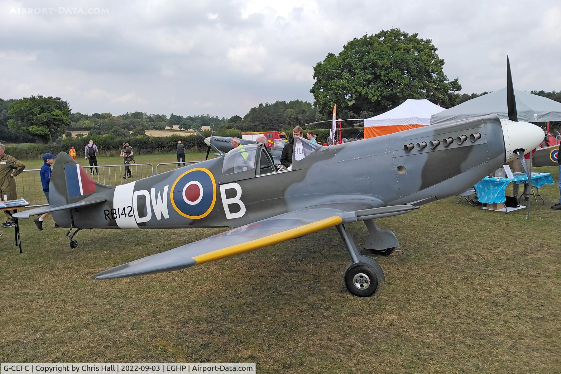 G-CEFC, 2006 Supermarine Aircraft Spitfire Mk.26 C/N PFA 324-14417, LAA fly in, Popham