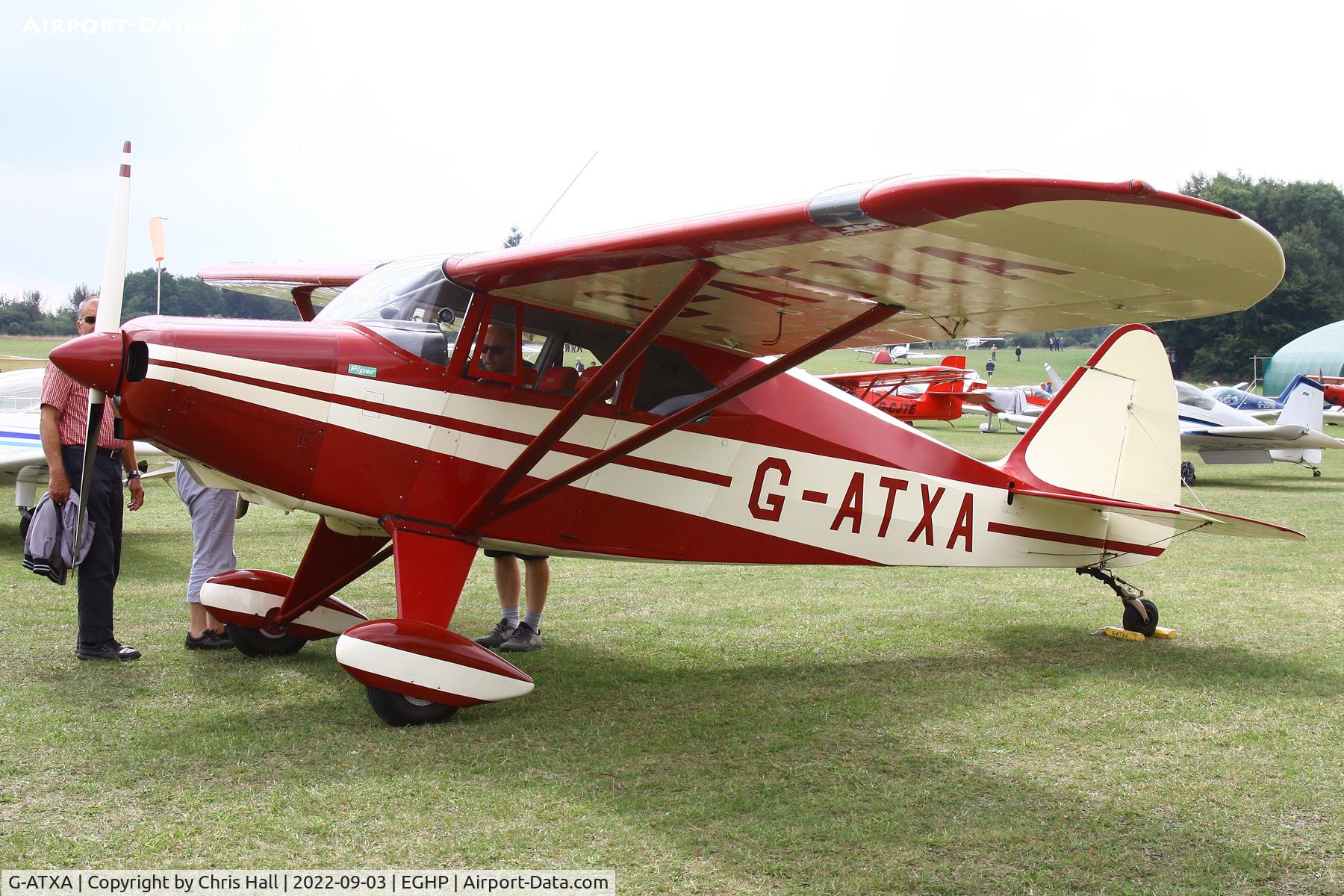 G-ATXA, 1956 Piper PA-22-150 Tri-Pacer C/N 22-3730, LAA fly in, Popham