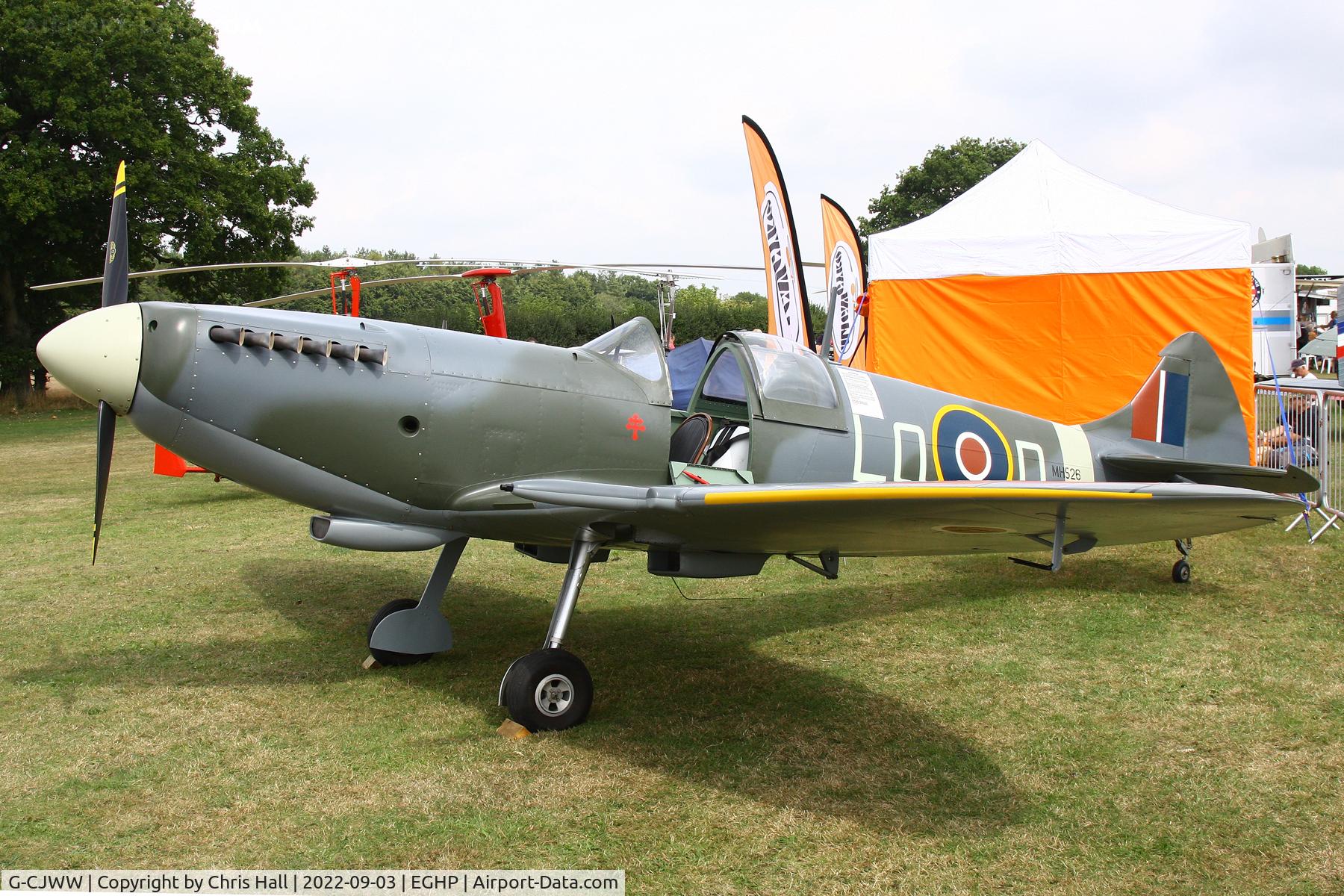 G-CJWW, 2017 Supermarine Aircraft Spitfire Mk.26 C/N LAA 324-14063, LAA fly in, Popham