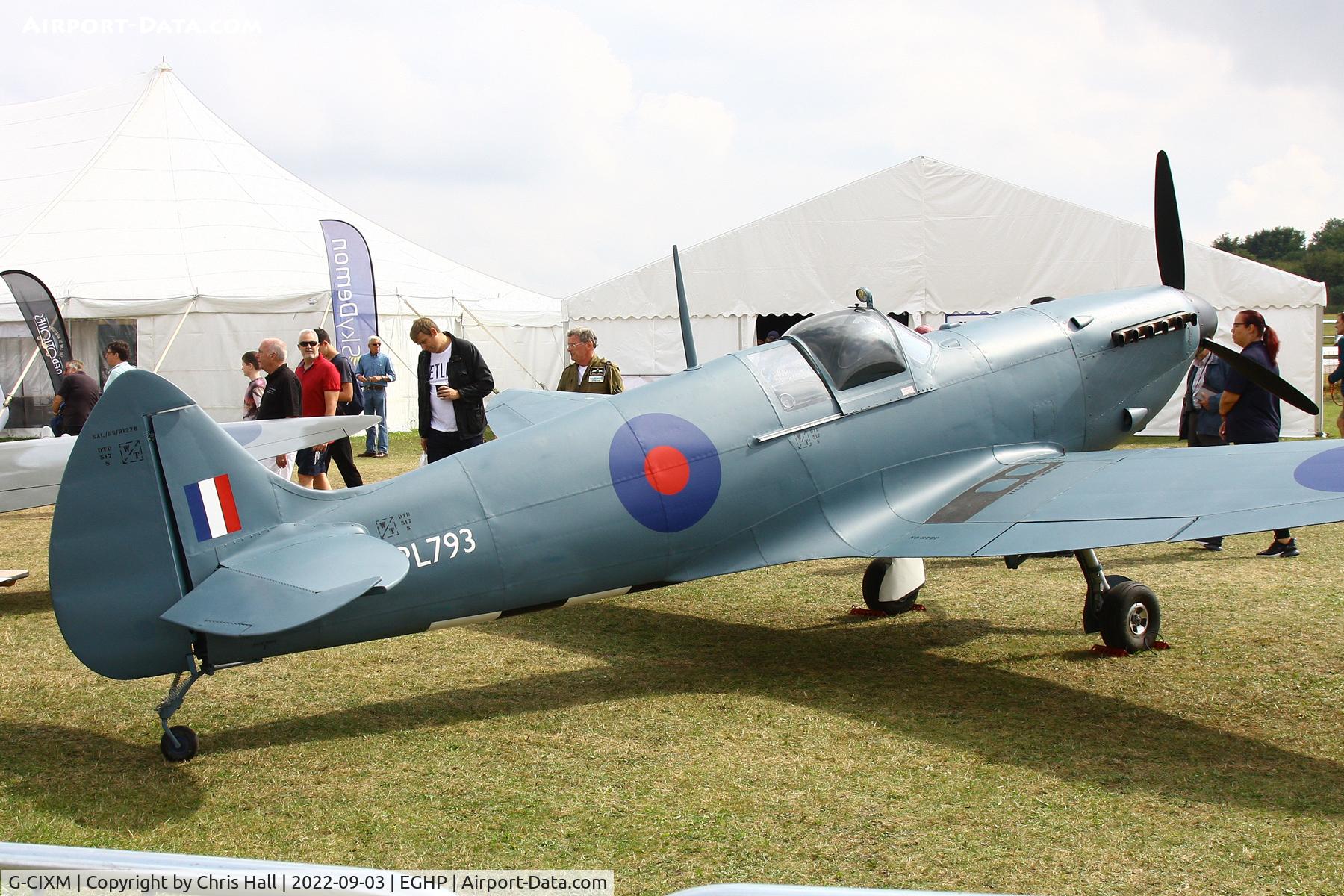 G-CIXM, 2016 Supermarine Aircraft Spitfire Mk.26 C/N PFA 324-14509, LAA fly in, Popham