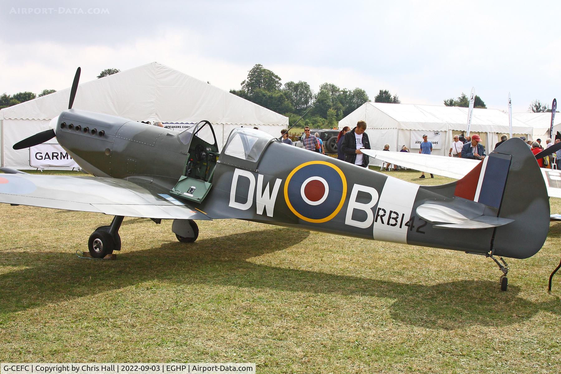 G-CEFC, 2006 Supermarine Aircraft Spitfire Mk.26 C/N PFA 324-14417, LAA fly in, Popham