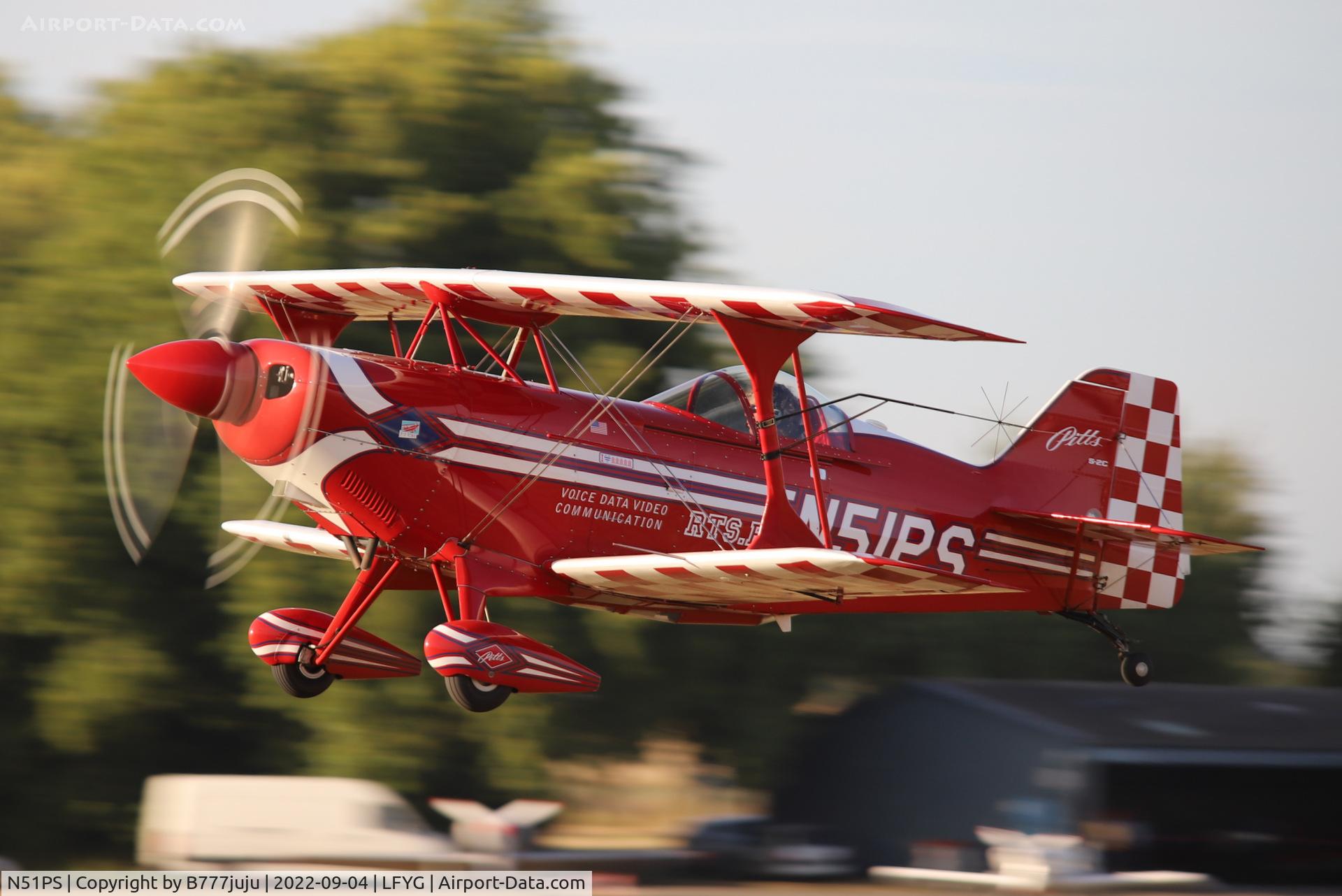 N51PS, 2008 Aviat Pitts S-2C Special C/N 6087, at Cambrai 2022 airshow