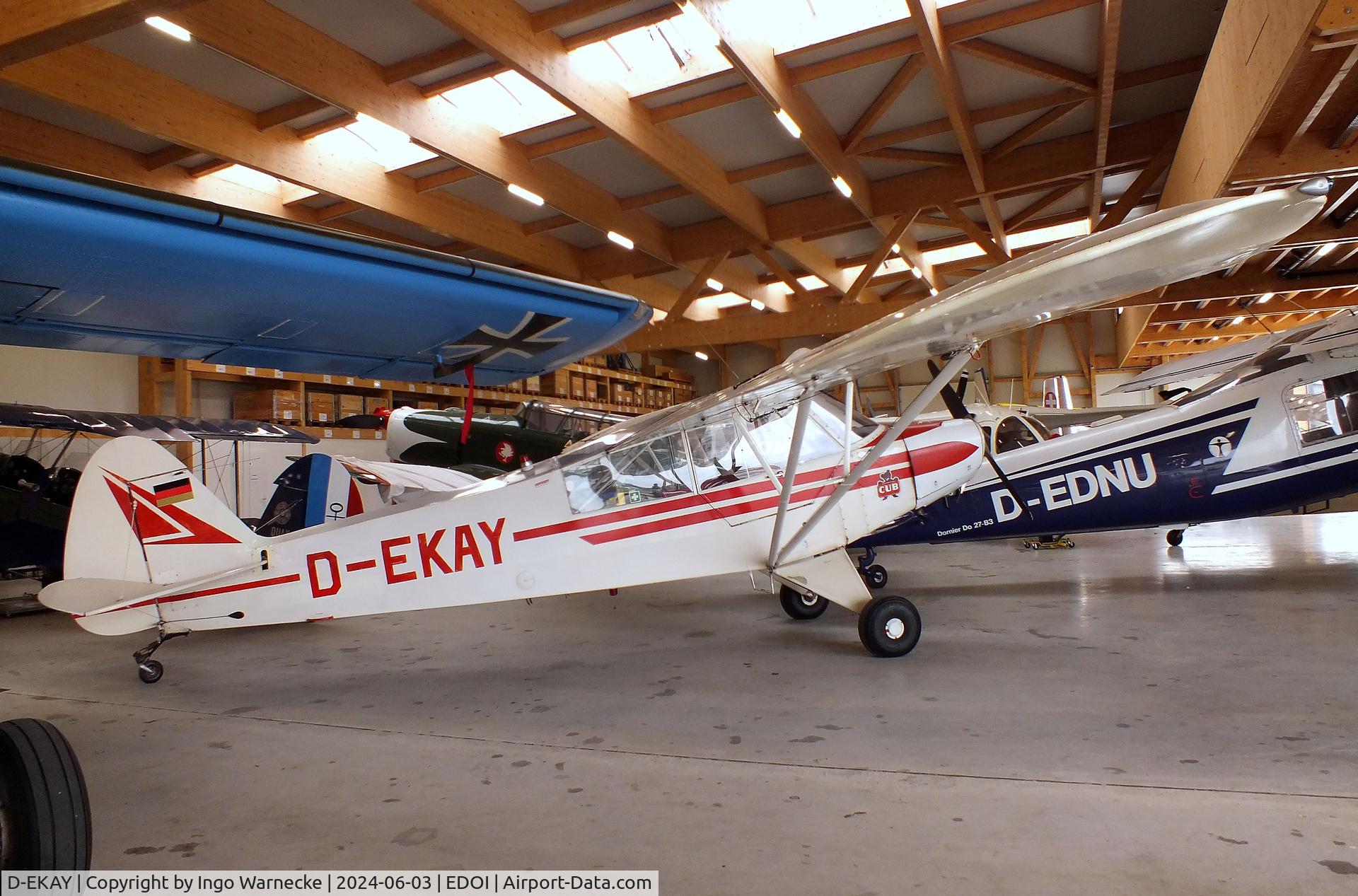 D-EKAY, 1952 Piper PA-18-90 Super Cub C/N 18-1340, Piper PA-18-90 Super Cub at Bienenfarm airfield (home of part of the collection of Quax, association for the promotion of historic aircraft e.V.), Paulinenaue