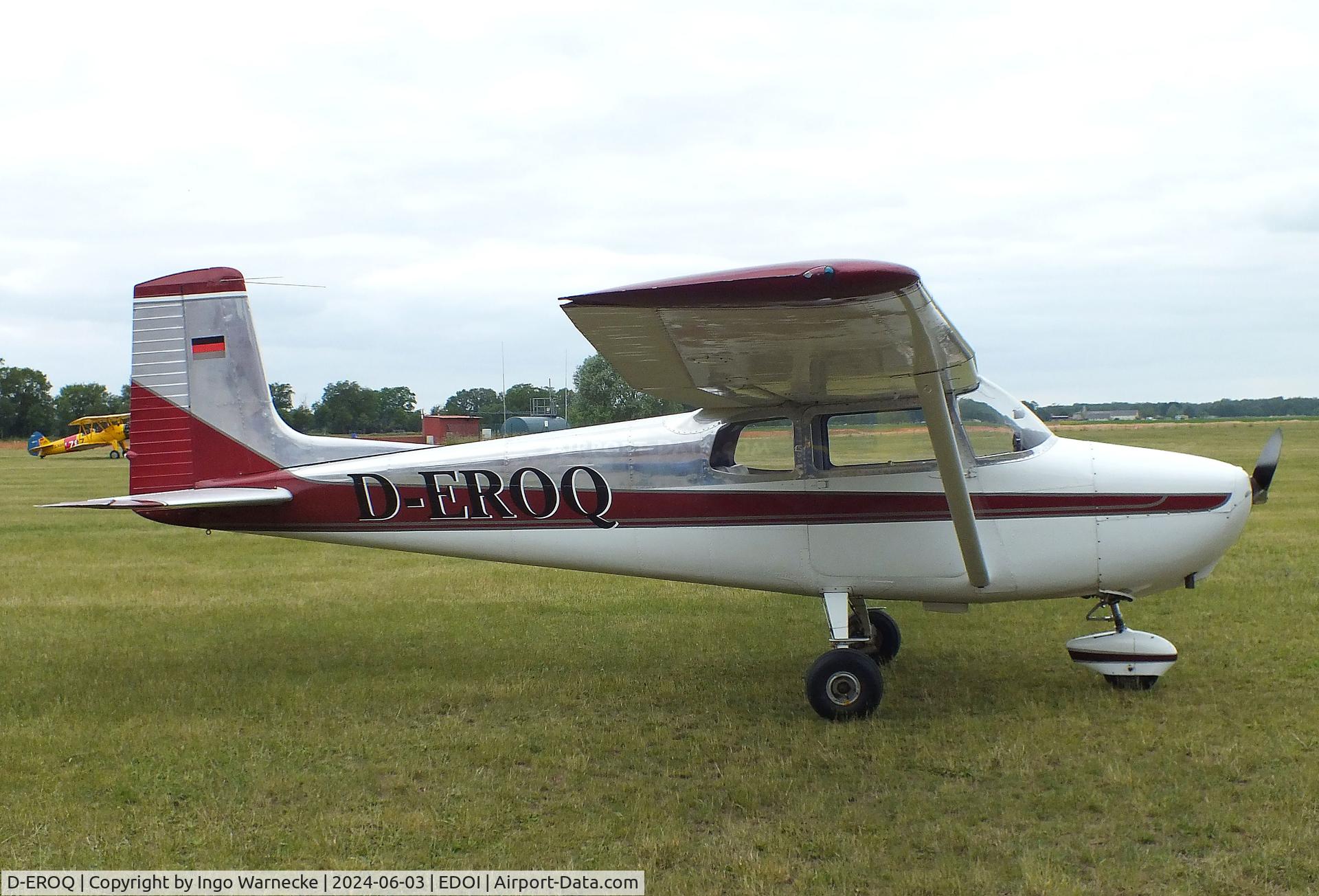 D-EROQ, 1958 Cessna 172 C/N 46233, Cessna 172 at Bienenfarm airfield (home of part of the collection of Quax, association for the promotion of historic aircraft e.V.), Paulinenaue