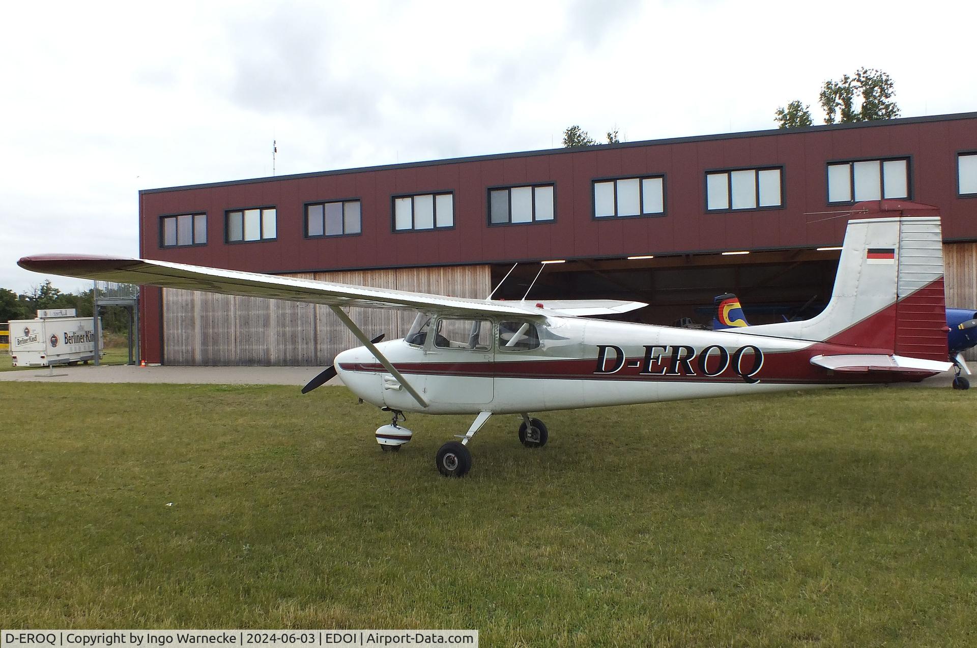 D-EROQ, 1958 Cessna 172 C/N 46233, Cessna 172 at Bienenfarm airfield (home of part of the collection of Quax, association for the promotion of historic aircraft e.V.), Paulinenaue