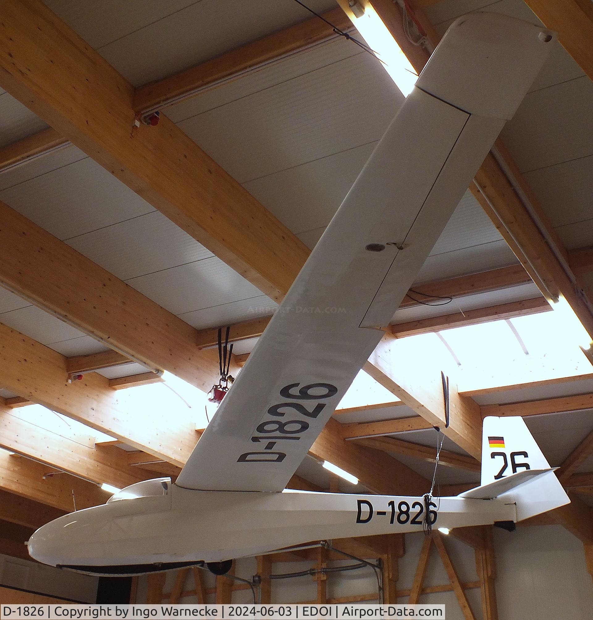 D-1826, 1964 Schleicher Ka-8B C/N 8165/03, Schleicher Ka 8B at Bienenfarm airfield (home of part of the collection of Quax, association for the promotion of historic aircraft e.V.), Paulinenaue