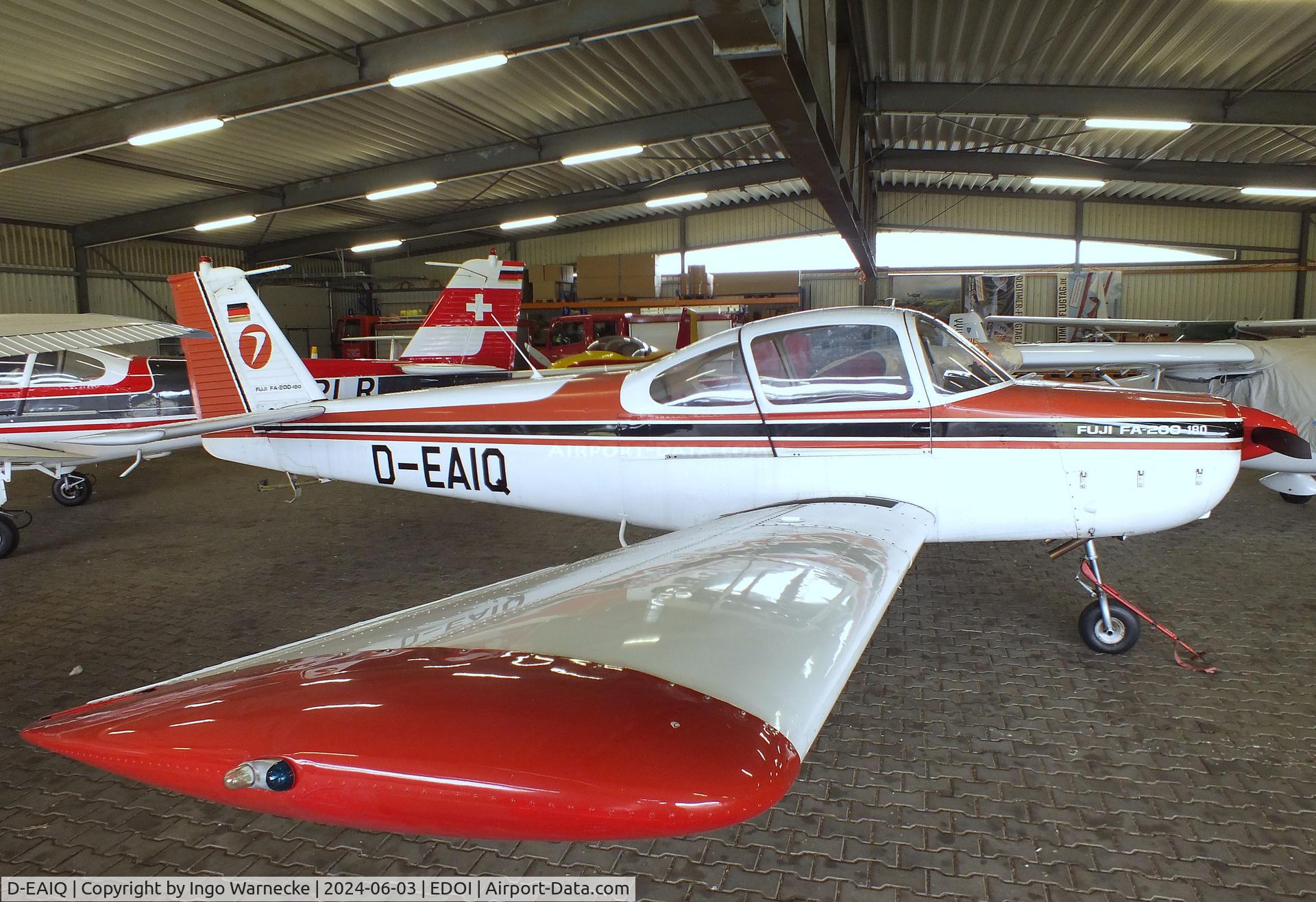 D-EAIQ, 1971 Fuji FA-200-180 Aero Subaru C/N 100, Fuji FA-200-180 Aero Subaru at Bienenfarm airfield (home of part of the collection of Quax, association for the promotion of historic aircraft e.V.), Paulinenaue