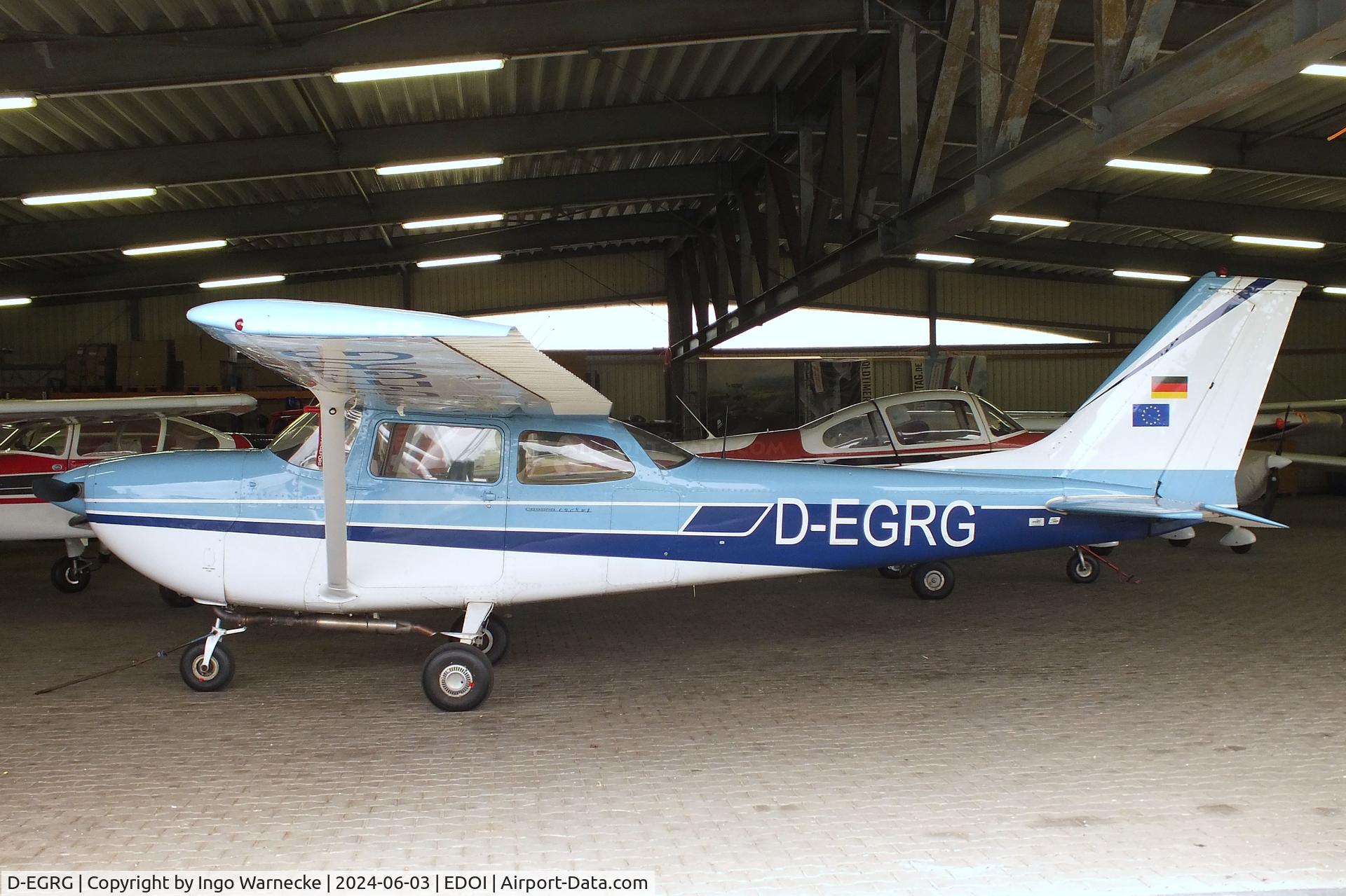 D-EGRG, 1969 Reims FR172F Reims Rocket C/N 0120, Cessna (Reims) FR172F Reims Rocket at Bienenfarm airfield (home of part of the collection of Quax, association for the promotion of historic aircraft e.V.), Paulinenaue