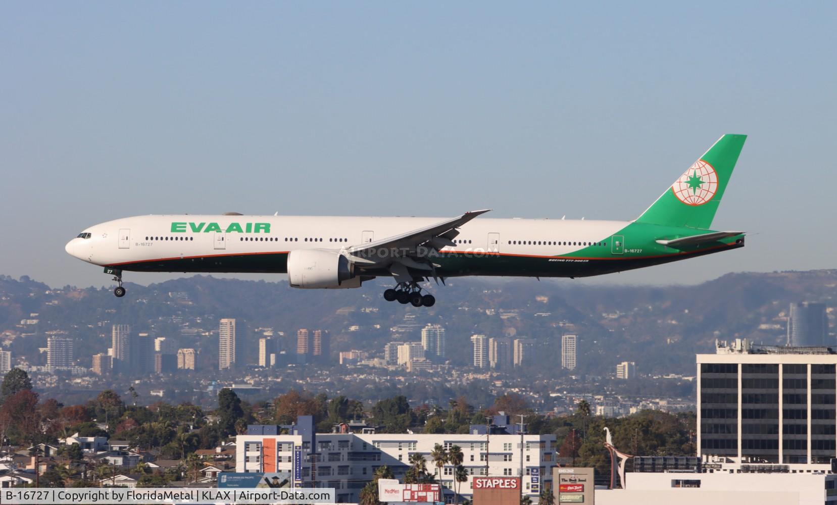 B-16727, 2016 Boeing 777-35E/ER C/N 43291, EVA 773 zx tpe, rctp-lax